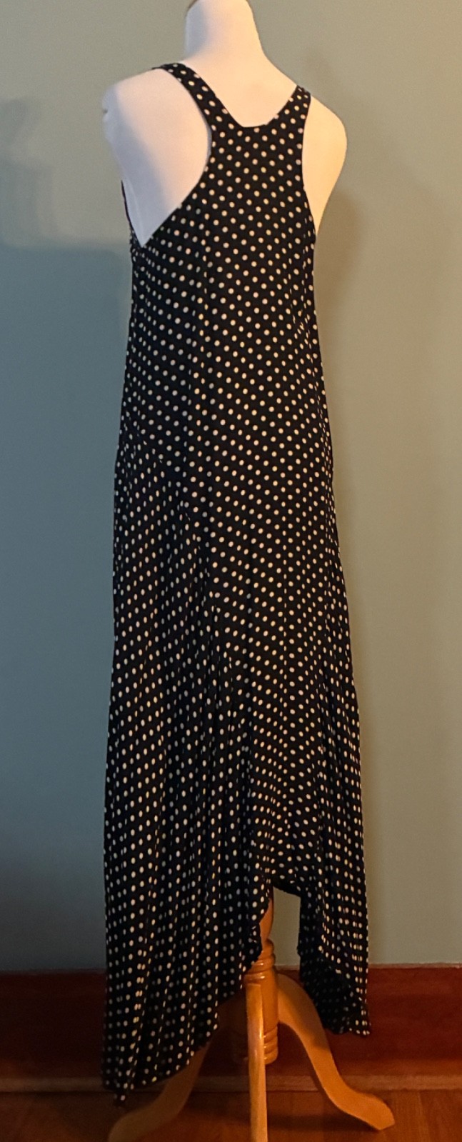 Vintage 80’s Norma Kamali Polkadot Racerback Sundress – S (Free Shipping)
