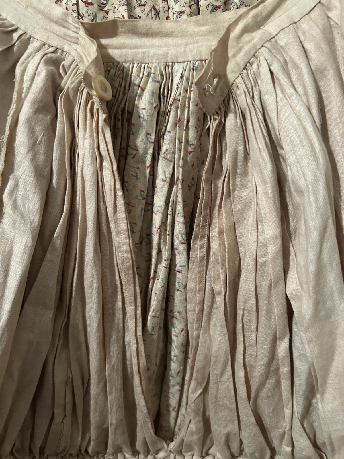 1880s bustle Skirt And Jacket With Built-In Bustle Velvet Trim Silk/Cotton Dress