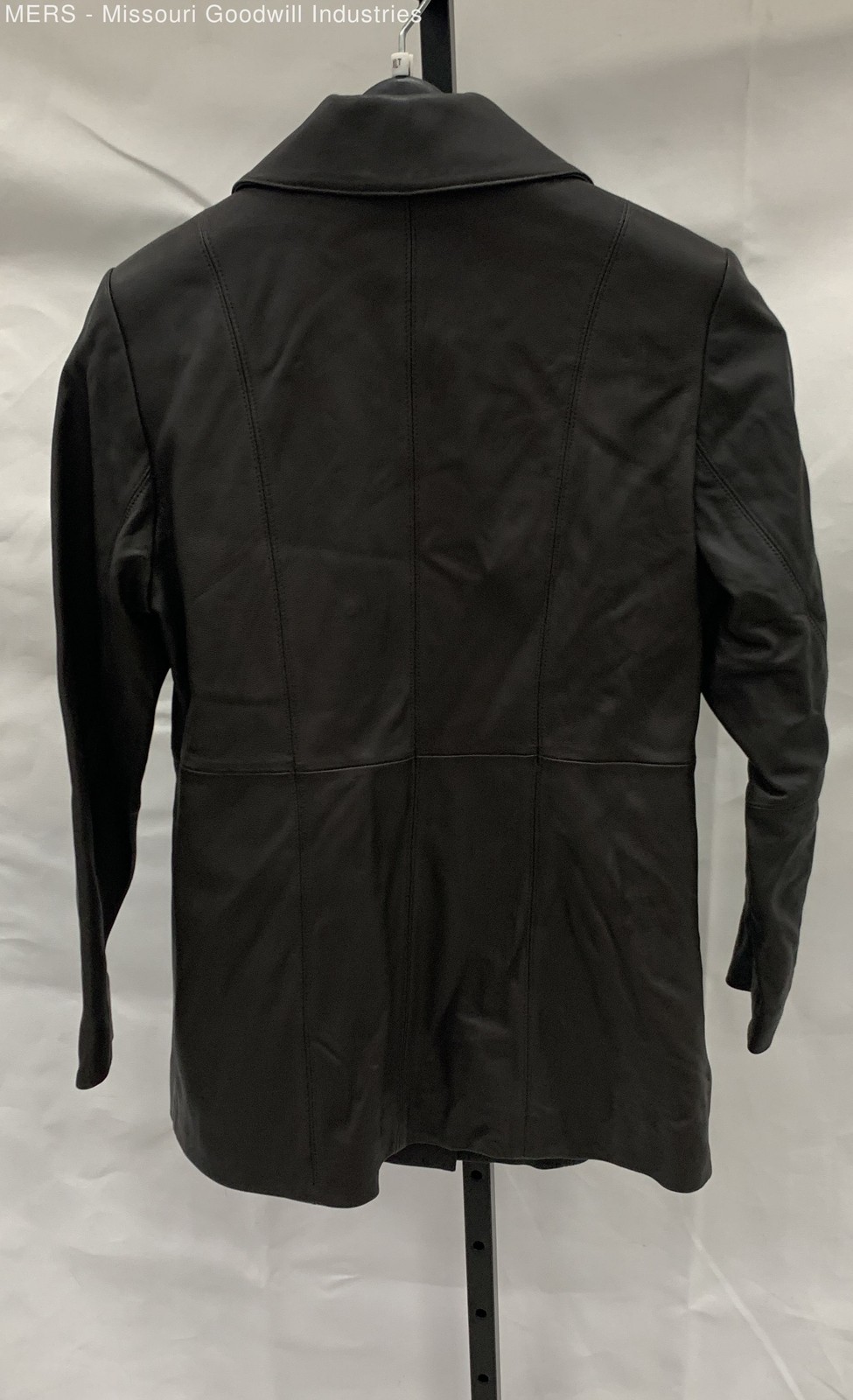 Vintage 90s Valerie Stevens Petites Women’s Black Lambskin Leather Jacket Sz S