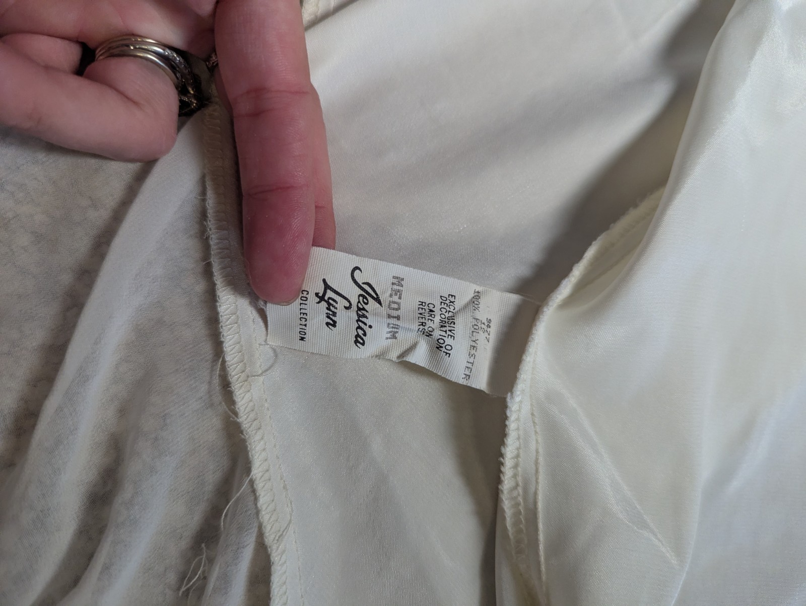 Vintage Robe The Jessica Lynn Collection Gatsby Wedding Sleepwear Size Medium