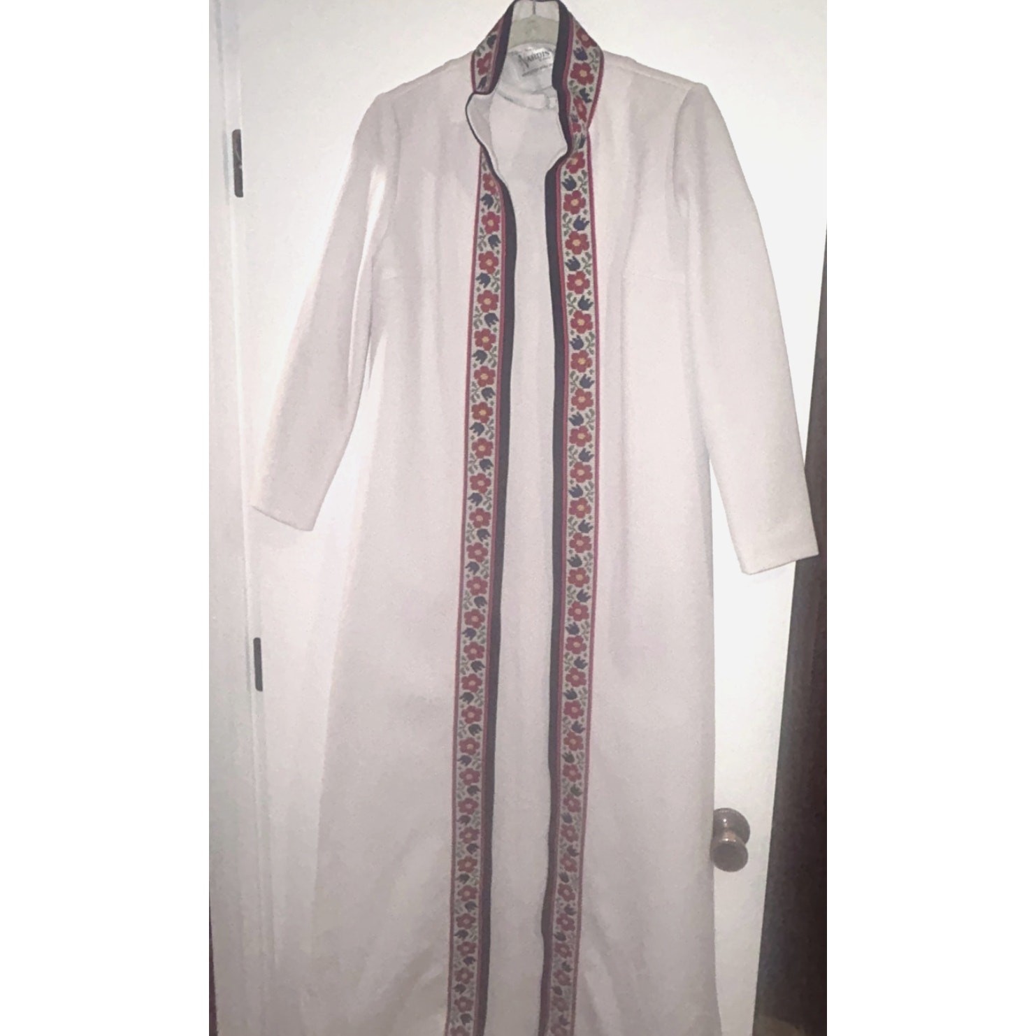 Vintage 1960s Nardis of Dallas Two Piece Dress Set | Mod Folk Embroidered Trim