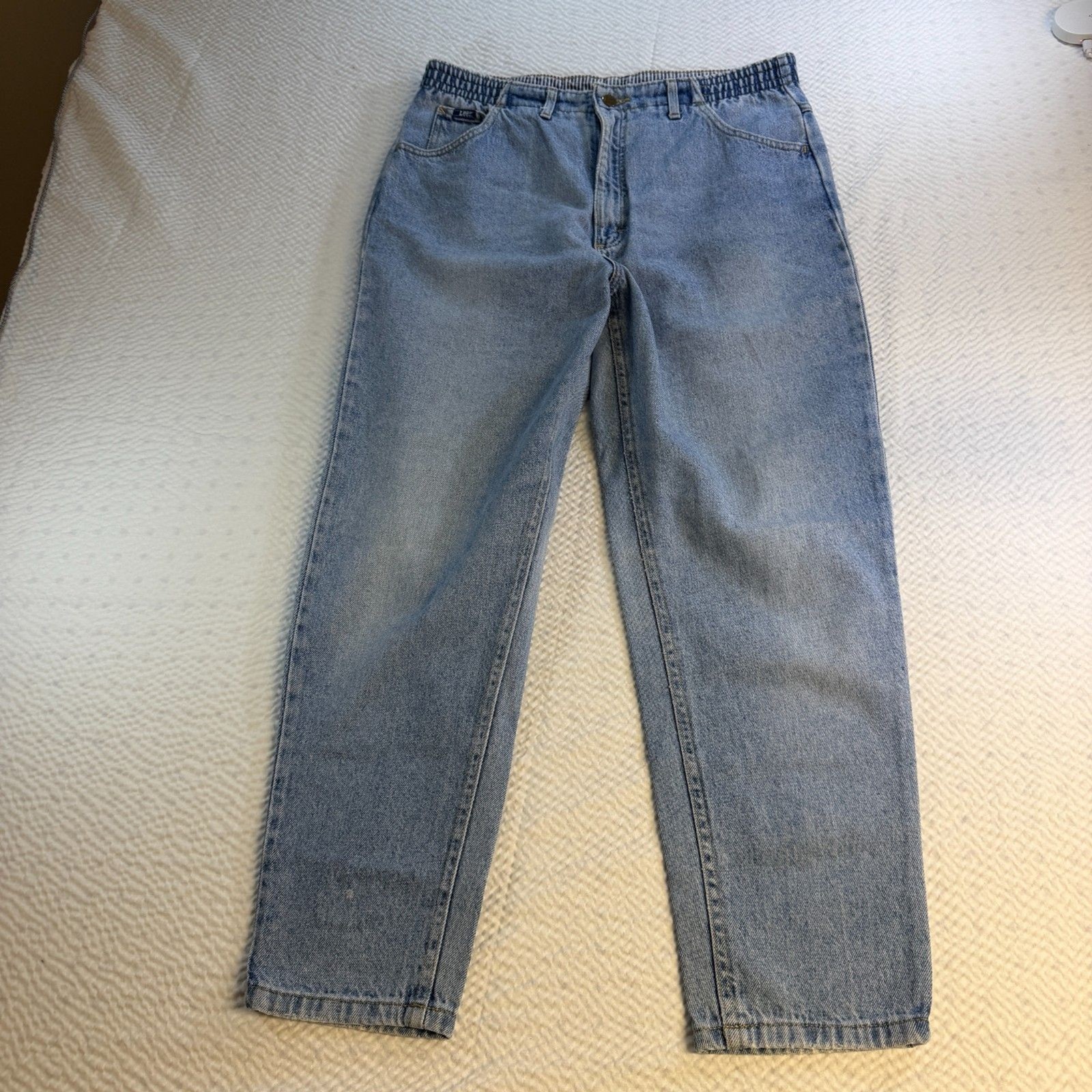 LEE Vintage Elastic Waisted Rider Mom Jeans