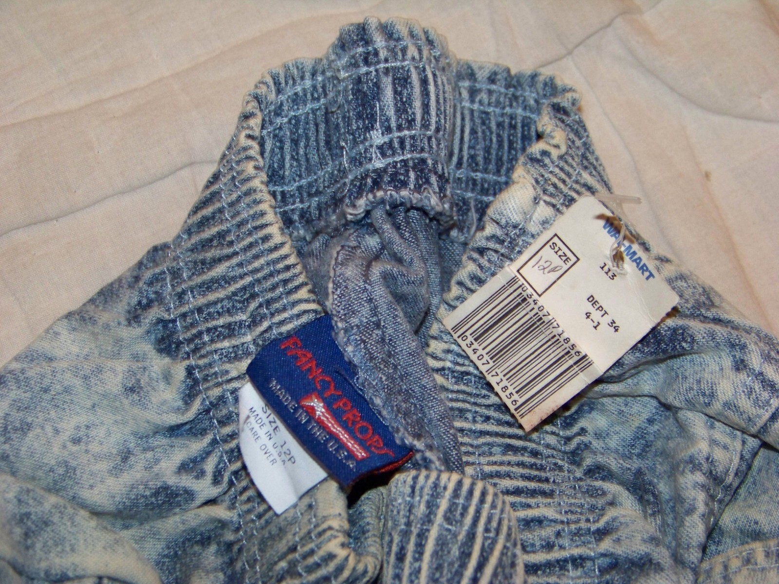Vintage Fancy Props Pull On Denim Pants – Size 12P – New with Tag