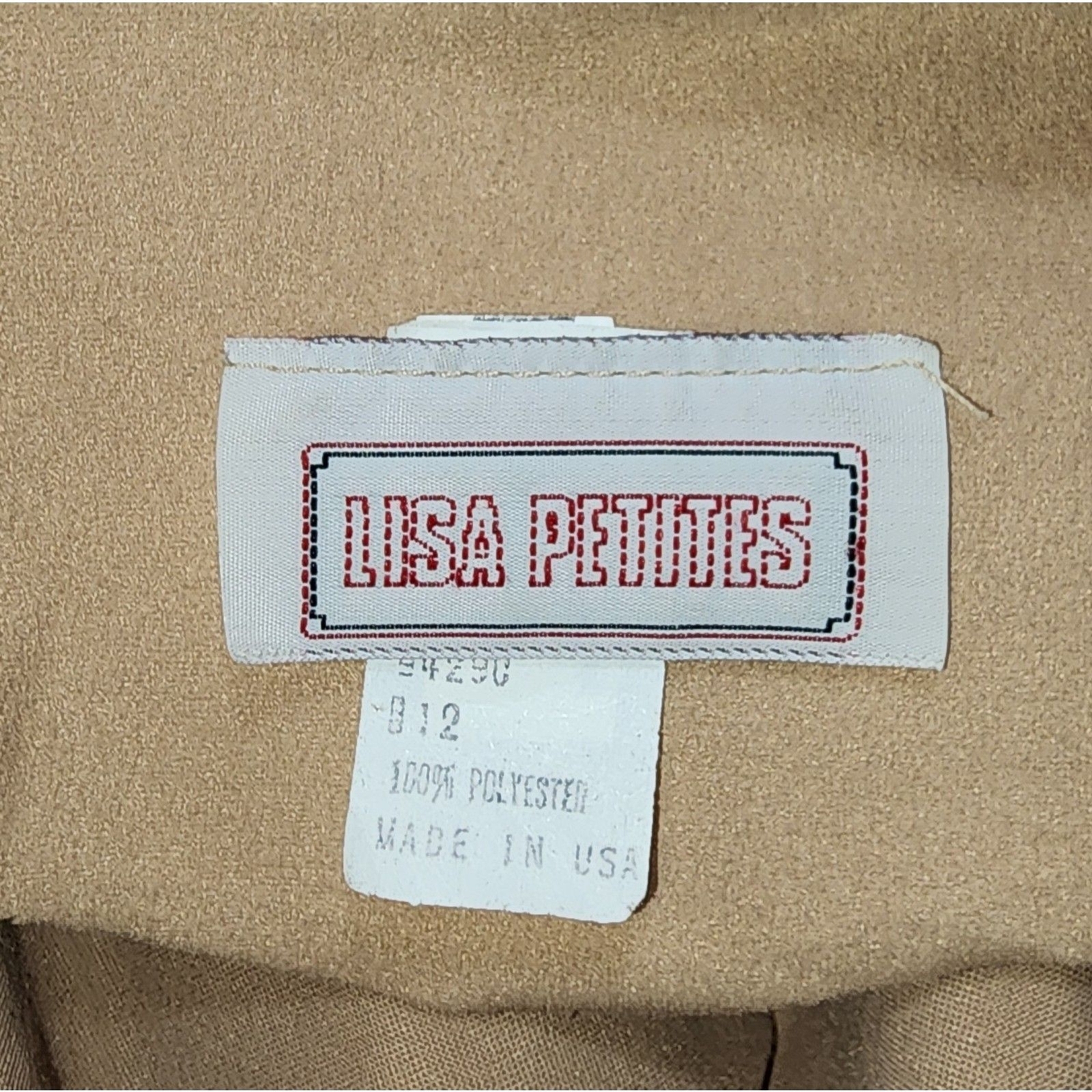Vintage 60’s or 70’s Lisa Petites Women’s Brown Button Dress
