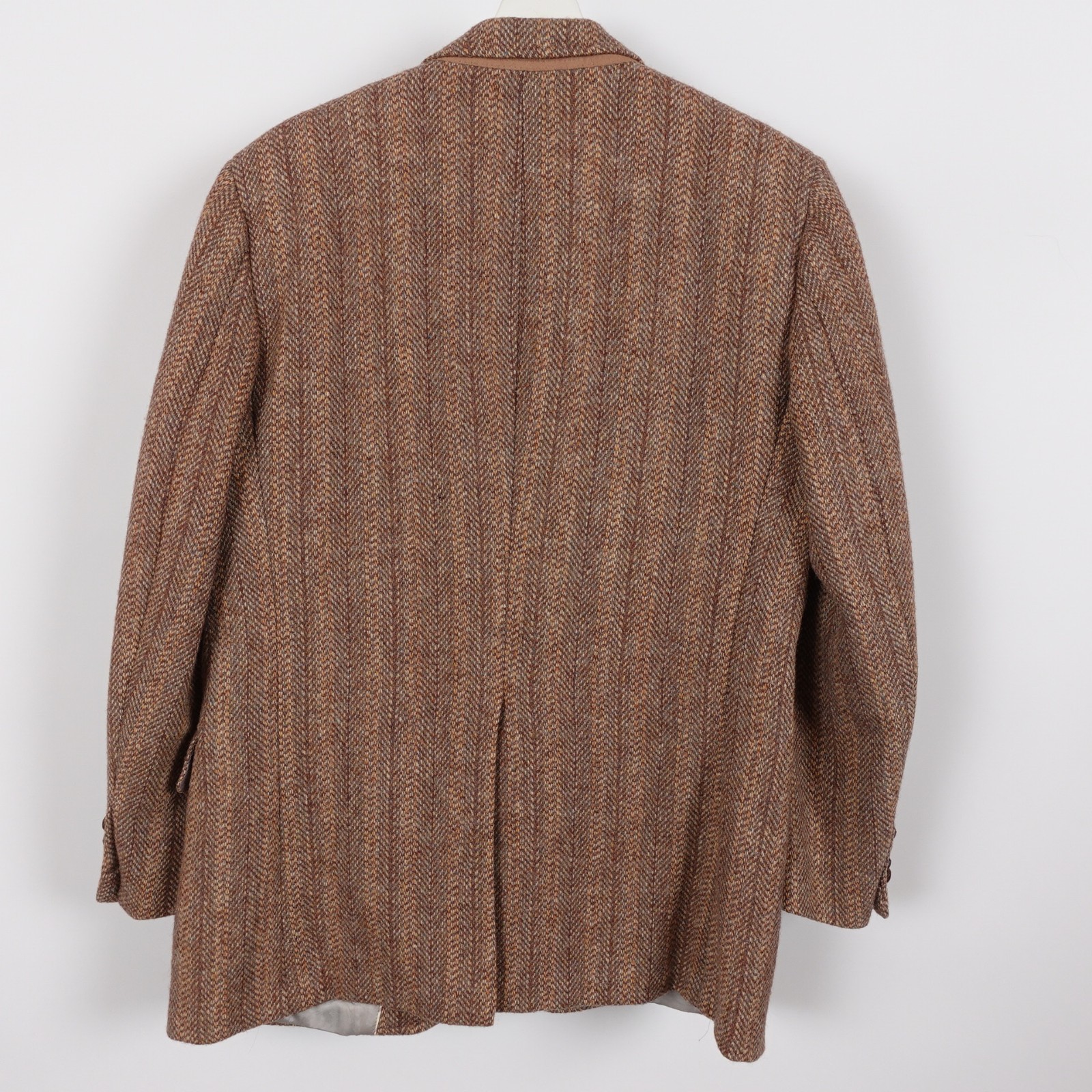 Harris Tweed Blazer Land’s End Charter Collection Herringbone Wool Jacket 42 R