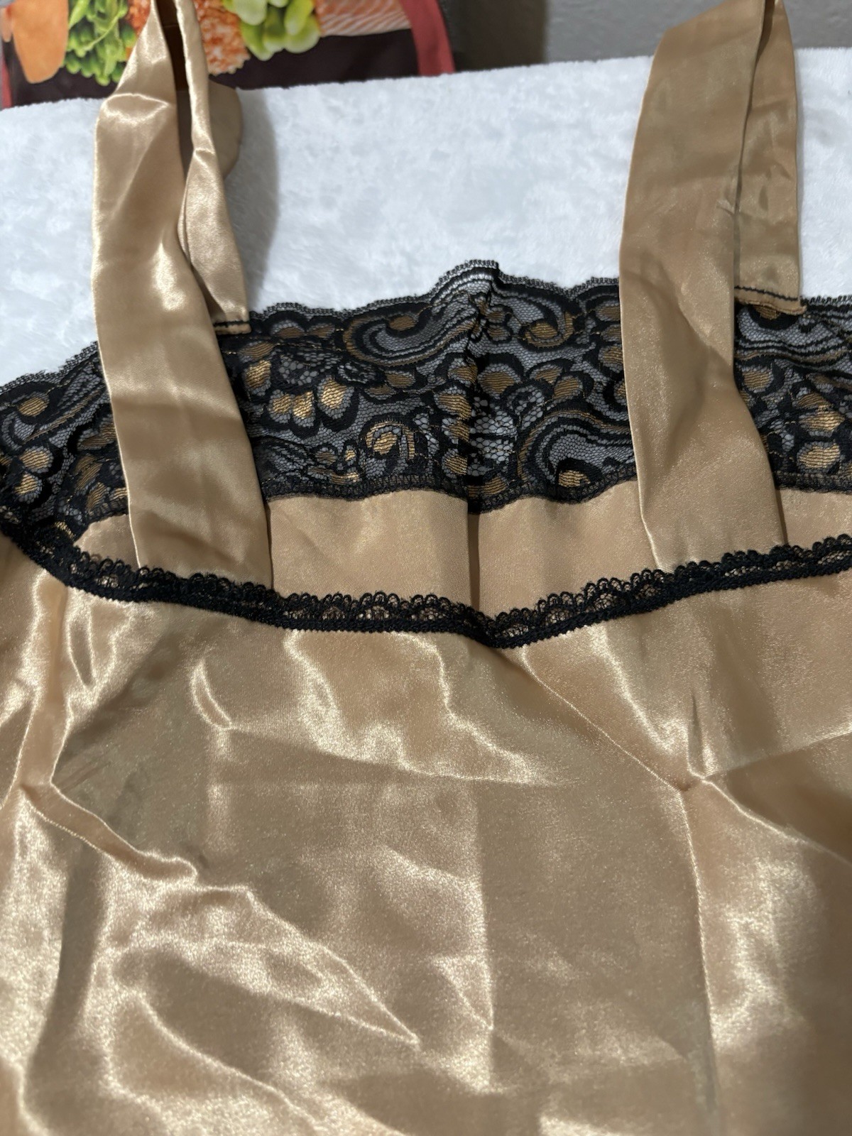 VTG Lucie Anne Panties & TANK 2XS French Cut Gold High Waisted USA B-32 W-28