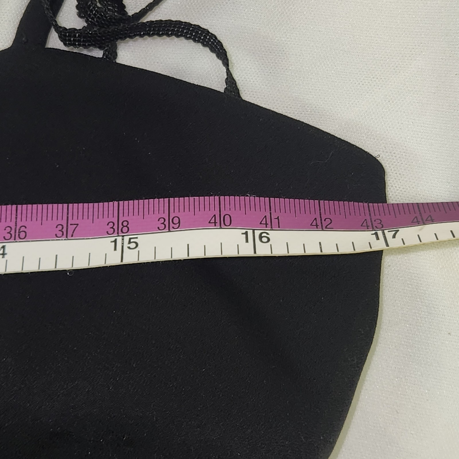 Vintage 90’s Be Smart Slip Dress Black Chiffon Ruffle Hem Sleeveless Size 9/10
