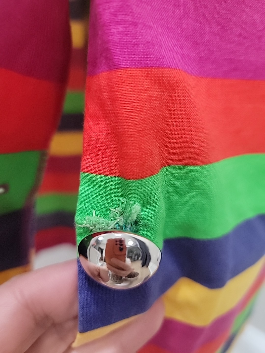 VTG’80 Paul Harris Rainbow Stripe Bodycon Cotton Wiggle Dress