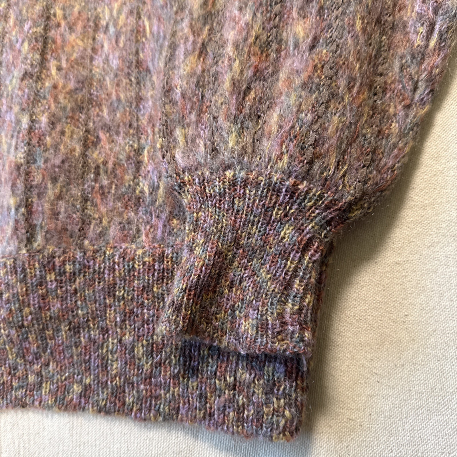 Vintage 80s Japanese Alpaca Blend Cardigan Sweater. MAGNA LAUDE