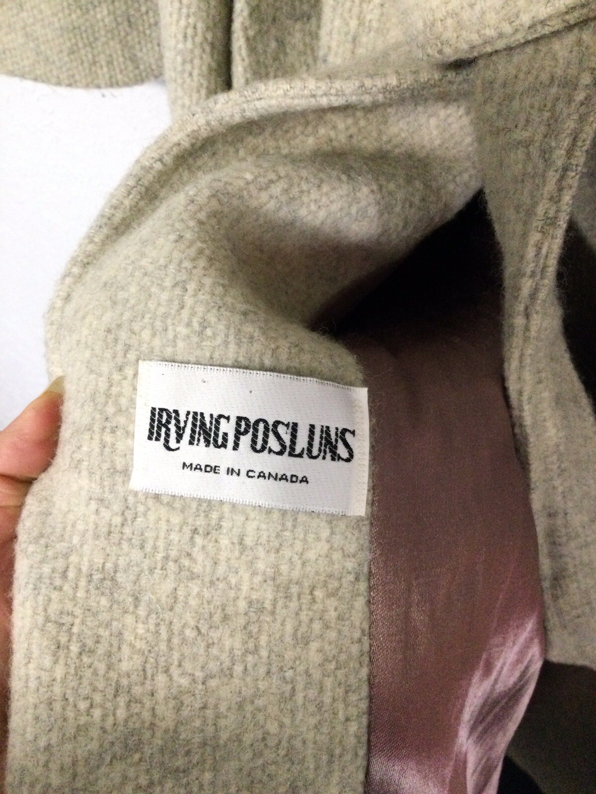 Irving Posluns Belted Maxi Long Wool Coat Lined Size 11/12 Beautiful Condition