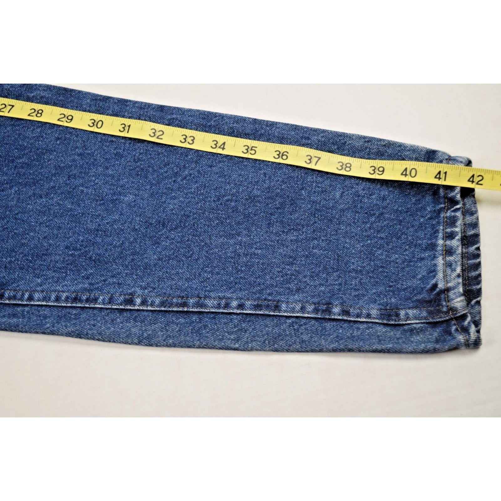 Vintage Lee Jeans 26X31 80s Indigo Wash High Waist Tapered Classic Fit Made USA