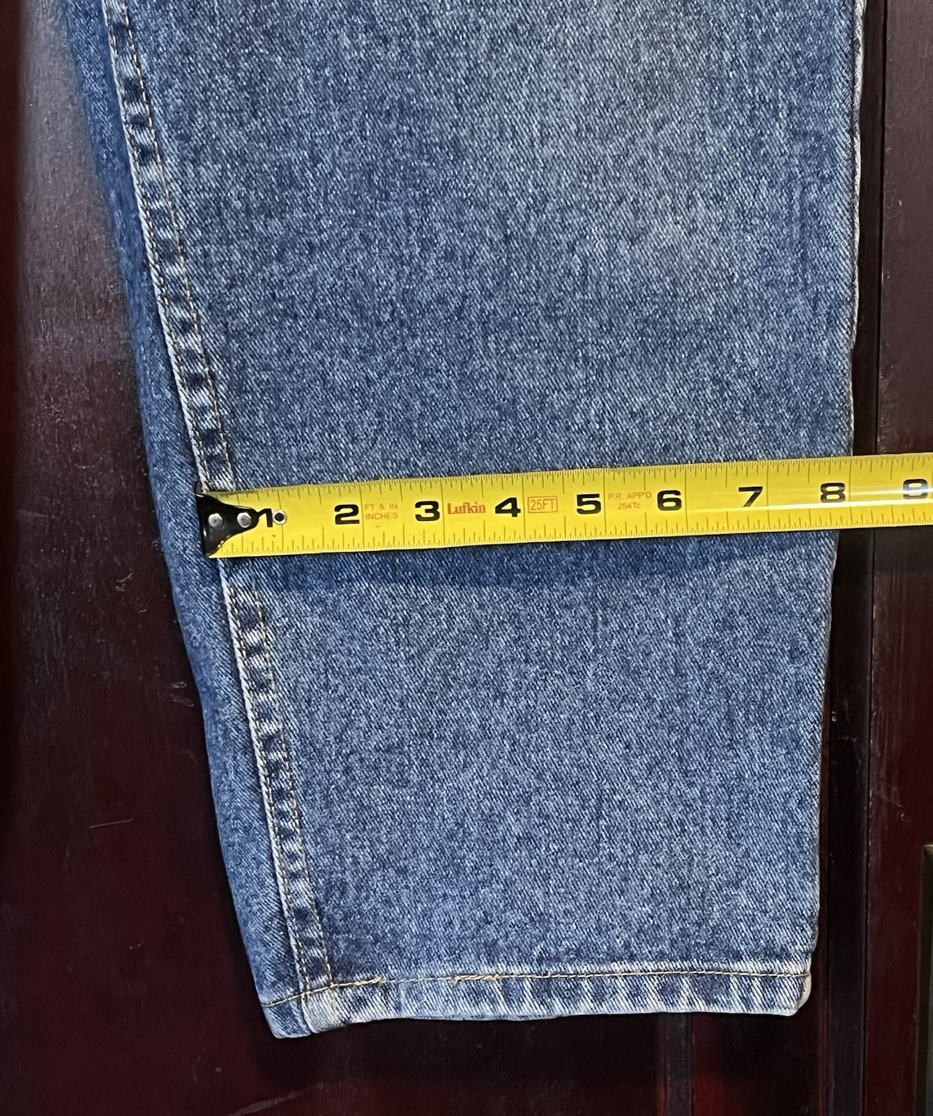 Vintage 90s Lee Jeans RN 34783 Sz 12 petite 31×28 Blue Mom Denim Union made USA