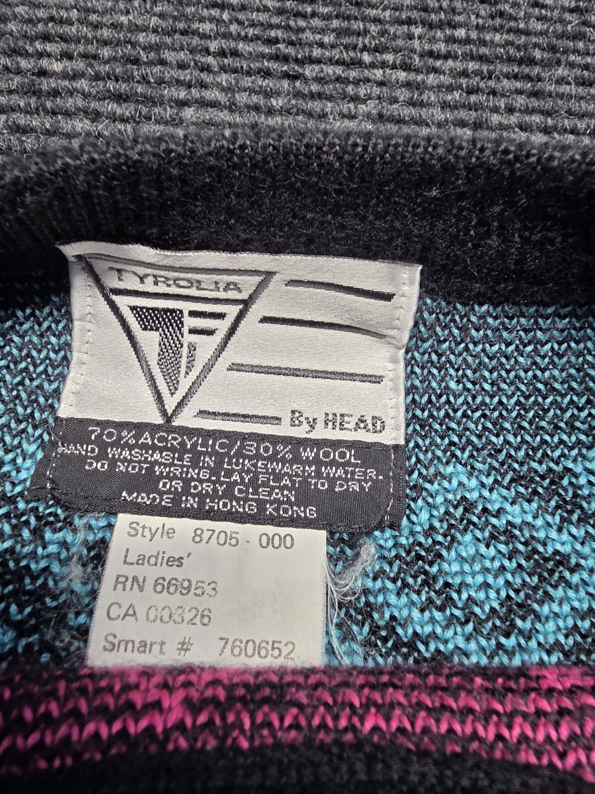 Vintage Tyrolia By HEAD Abstract 1980s Sweatshirt Women’s Large A041