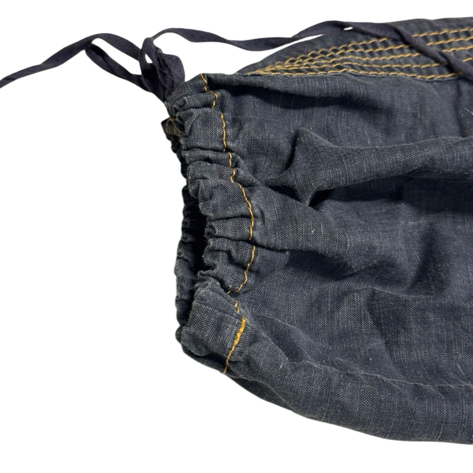 VTG Y2K Sugar Lips Women’s Blue S Cargo Drawstring Zipper Straps Parachute Pant