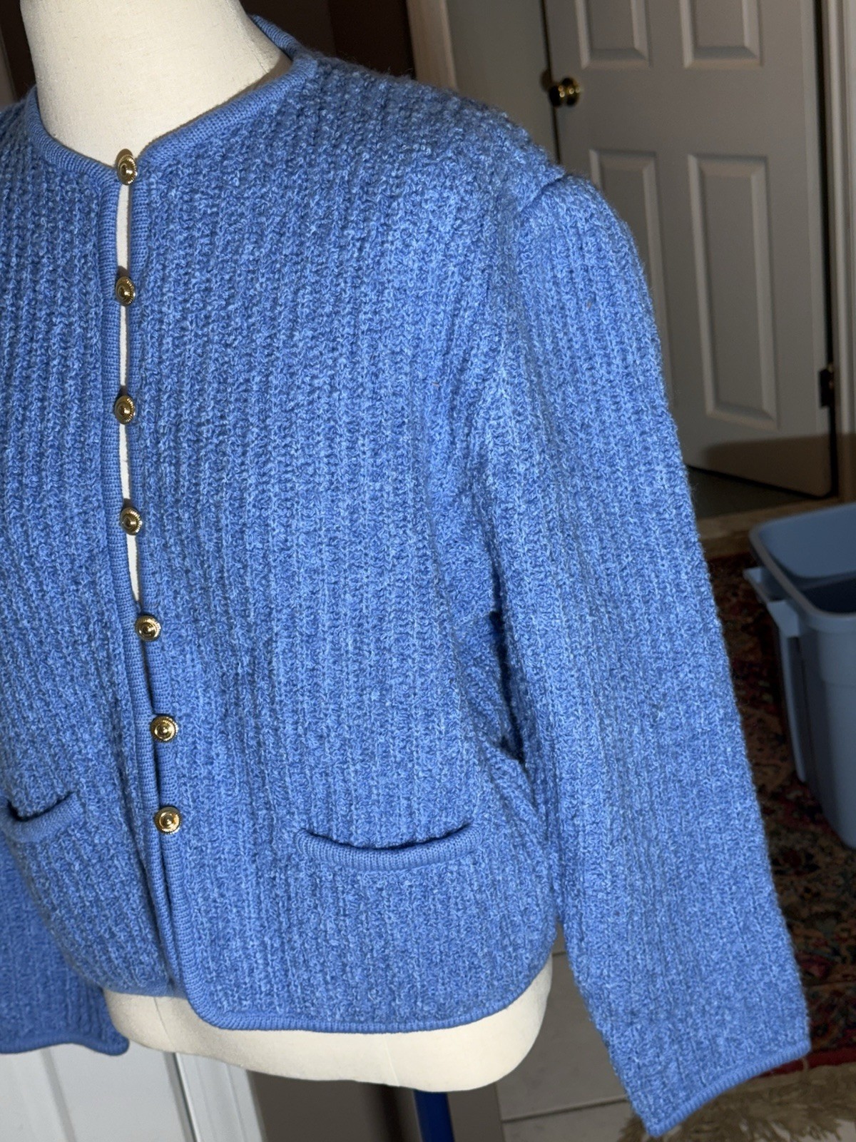 Tanner XL Acrylic Light Blue Sweater (vintage New Old Stock, 90s)