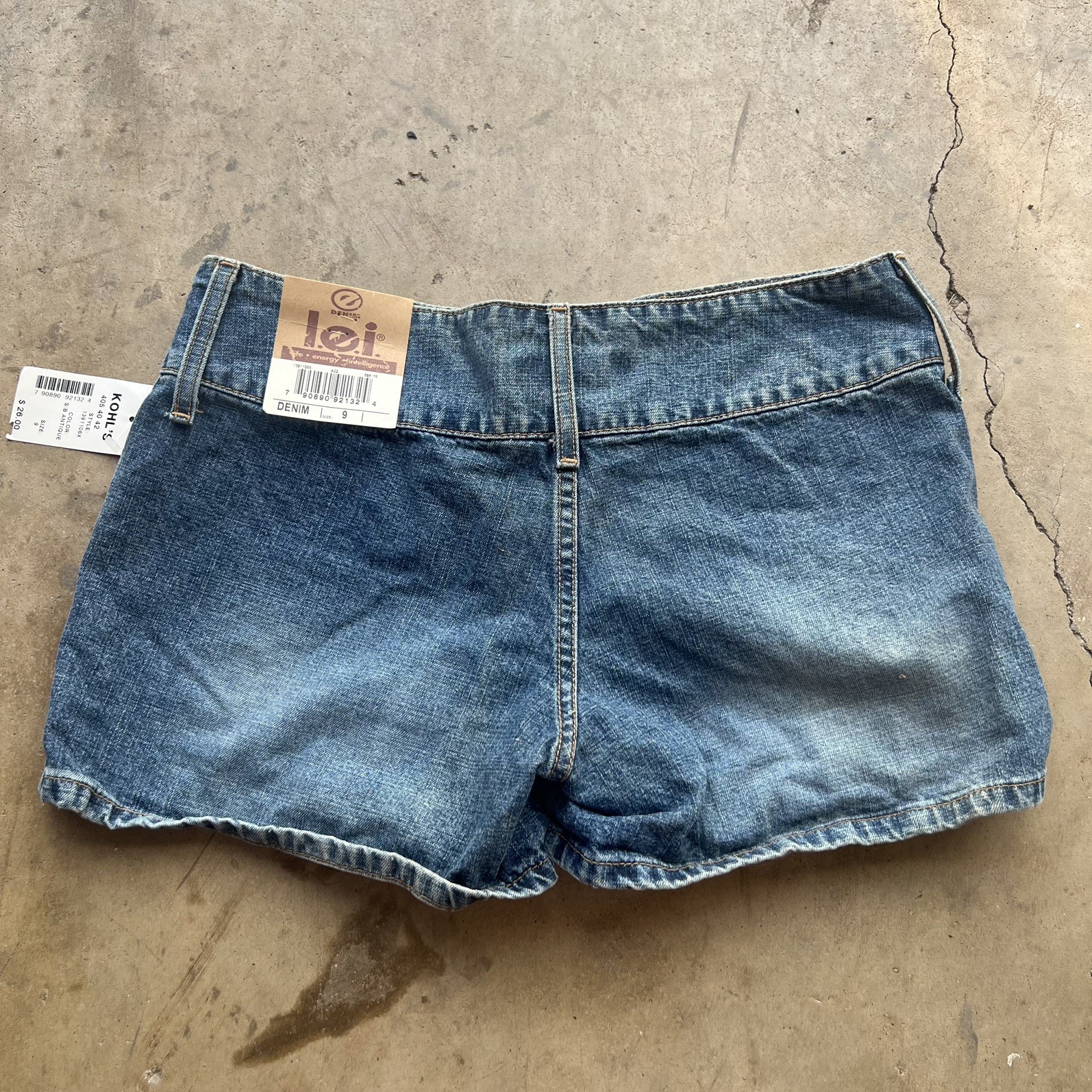 Vintage Y2K lei Denim Shorts Pockets Surplus Utility Gear Series Women sz 9 NWT