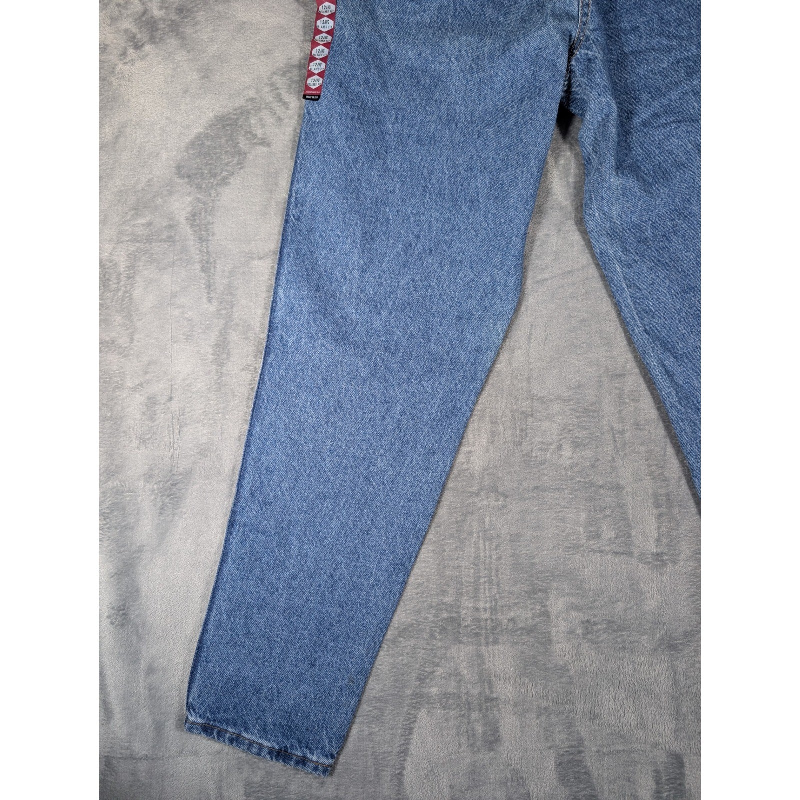 Vintage Chic High Rise Relaxed Fit Tapered Leg Jeans Made in USA Size 12 Average