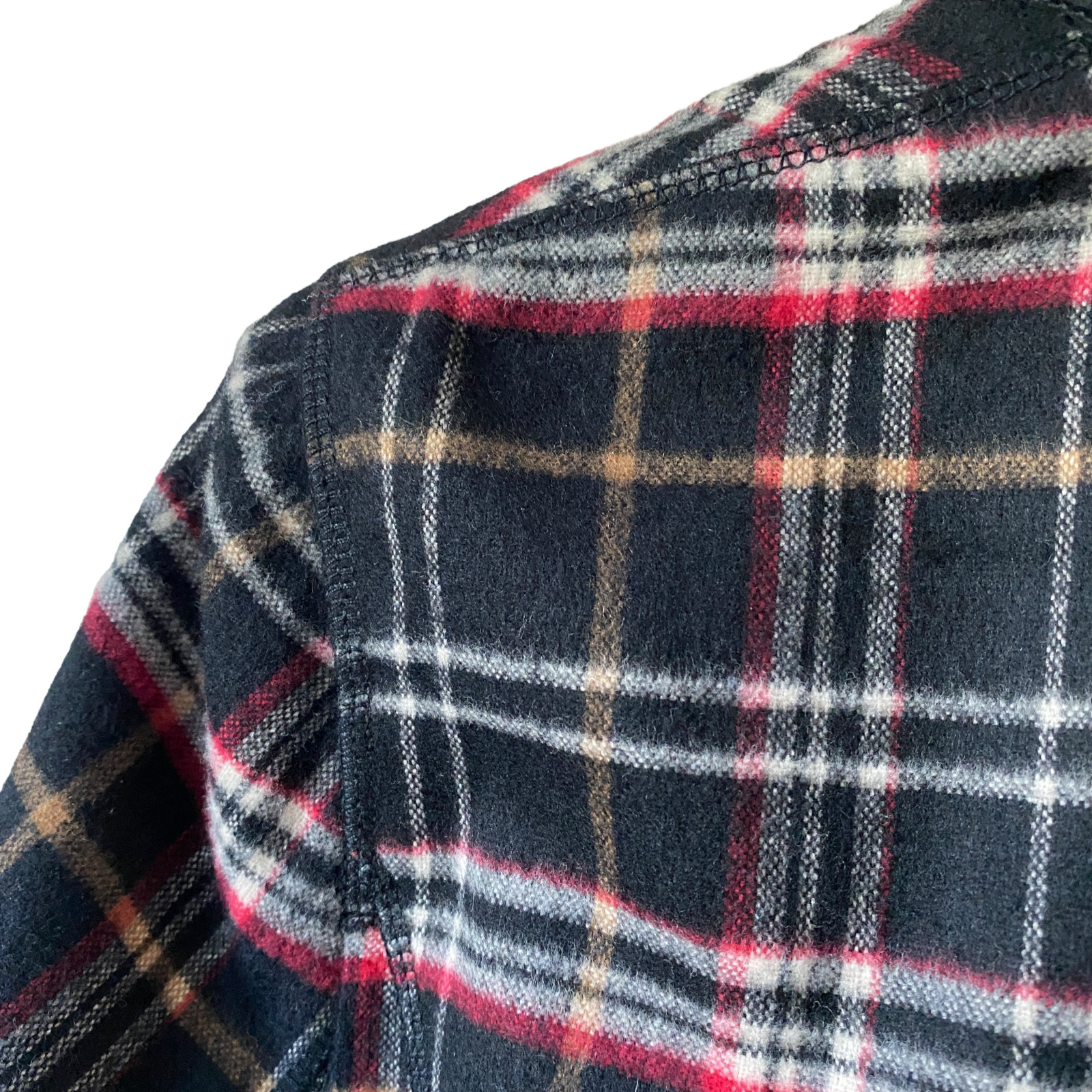 Vtg Think Tank Plaid Blazer Classic Wool Blend Elbow Patch Unstructured Academia