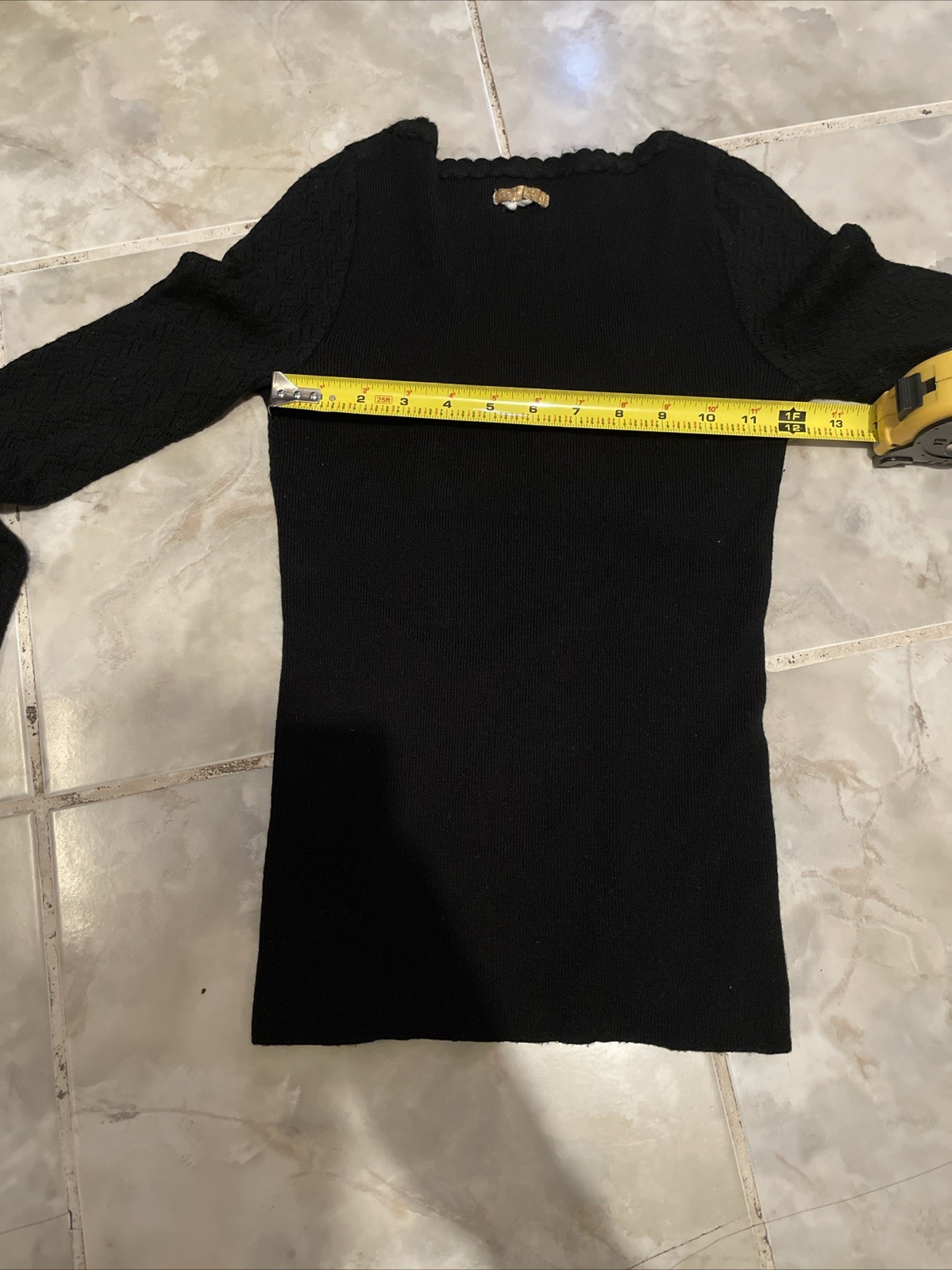 VTG 80s 90s Dolce & Gabbana Women’s SZ S Blouse Knit Ribbed Longsleeve T-Shirt