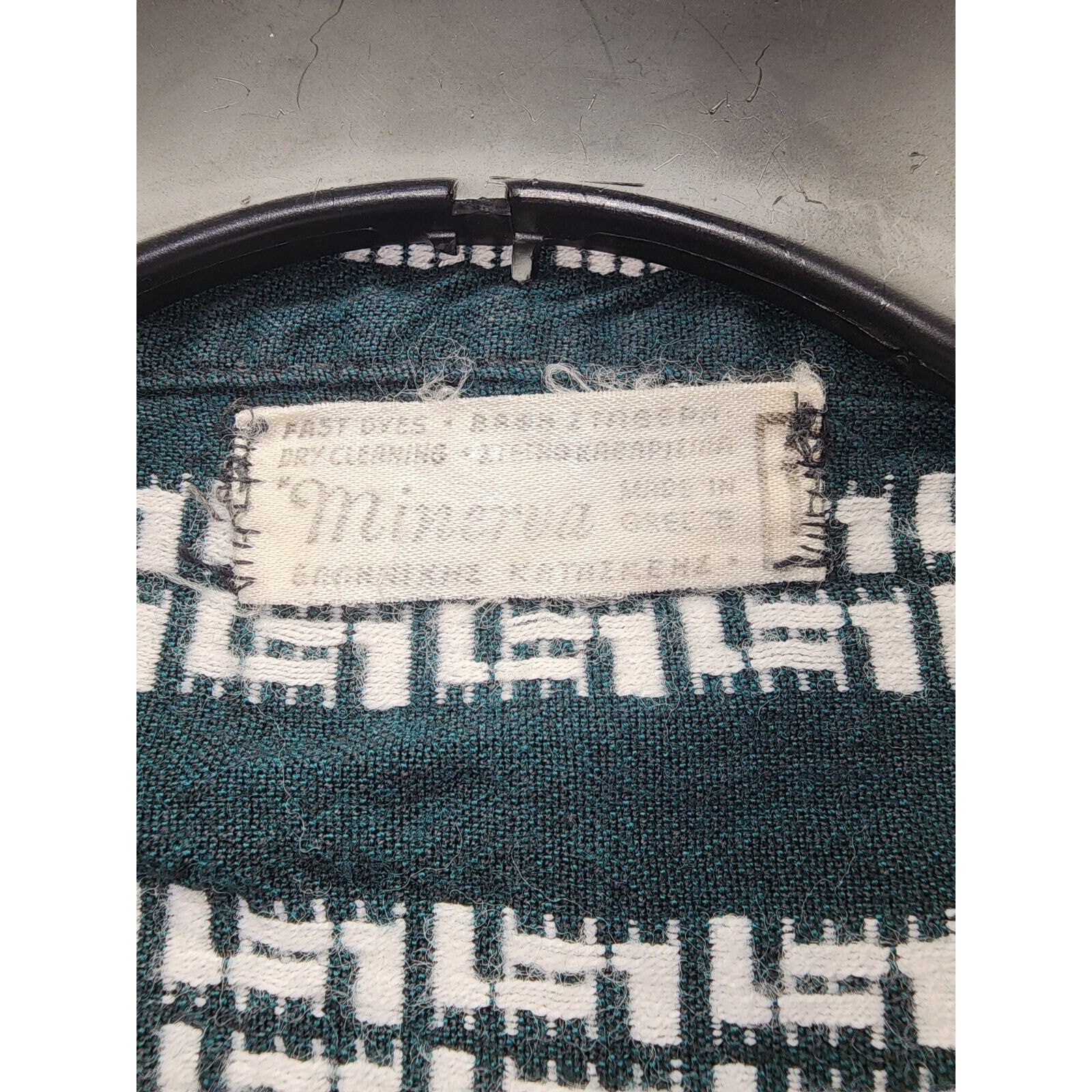 Vintage Minerva Blouse Med Green Short Sleeve Henley Pockets Made In Greece 5102