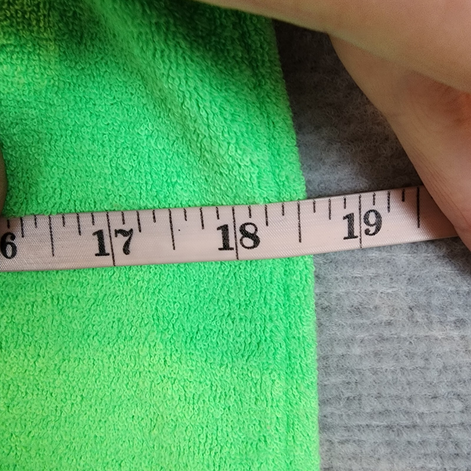 Vintage Catalina Dress Medium Neon Green Maxi Terry Towelling Cloth USA 70s