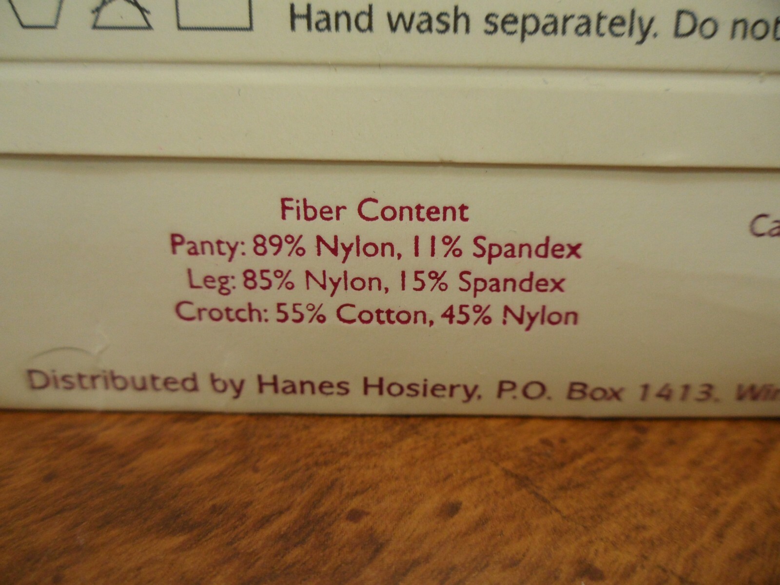 Hanes Silk Reflections Light Control Top Sandalfoot Pantyhose Pearl AB NOS
