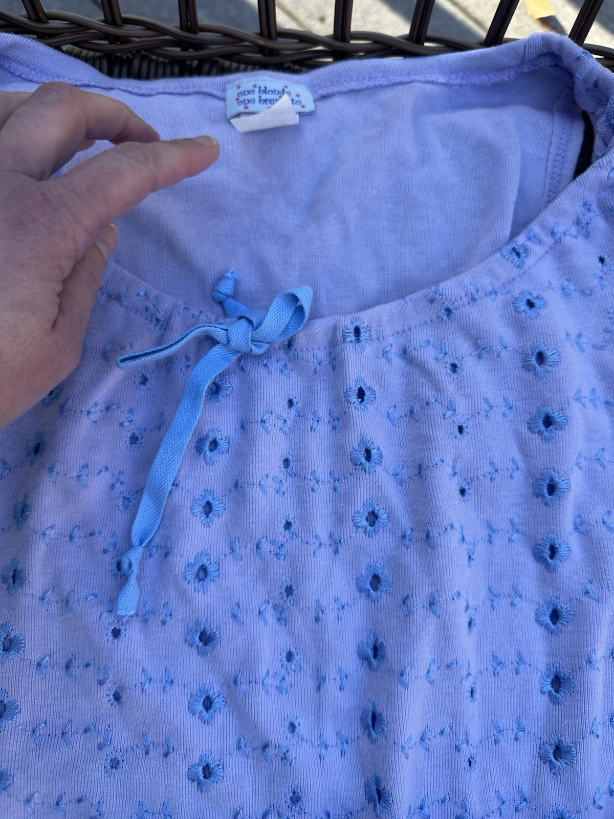 Vintage One Blond One Brunette 2 piece Pajamas Size Large