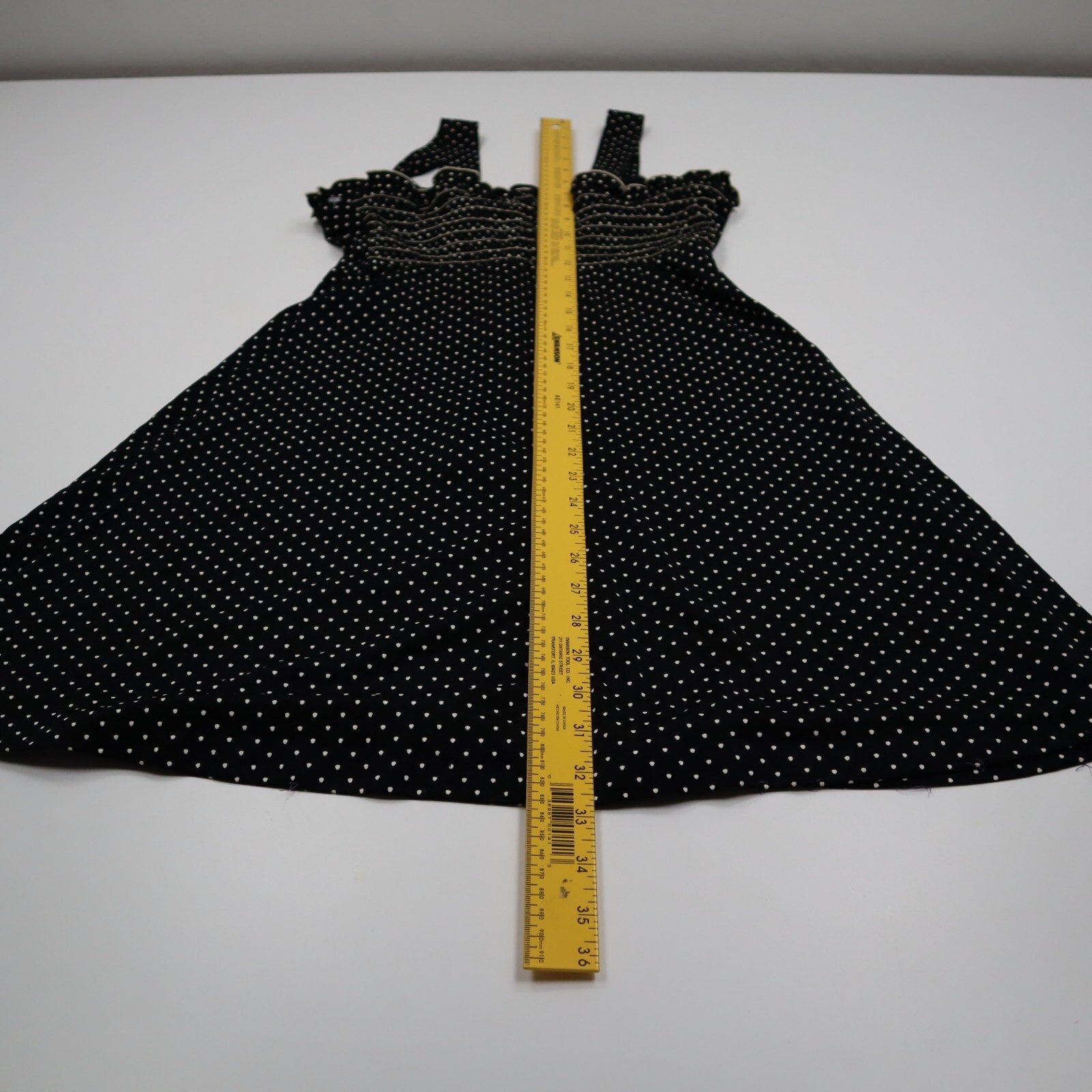 Vintage Terri Black White Polka Dots Summer Juniors Dress Size 9