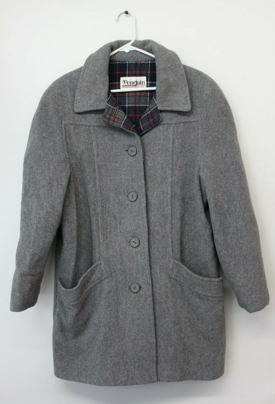 Vintage Penguin M. Liman Co. Wool Jacket Women’s Size 14 Gray