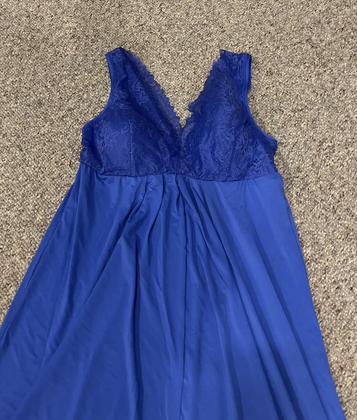 Breezies Intimately You Night Gown And Robe Set Dark Blue Size Medium New No Tag