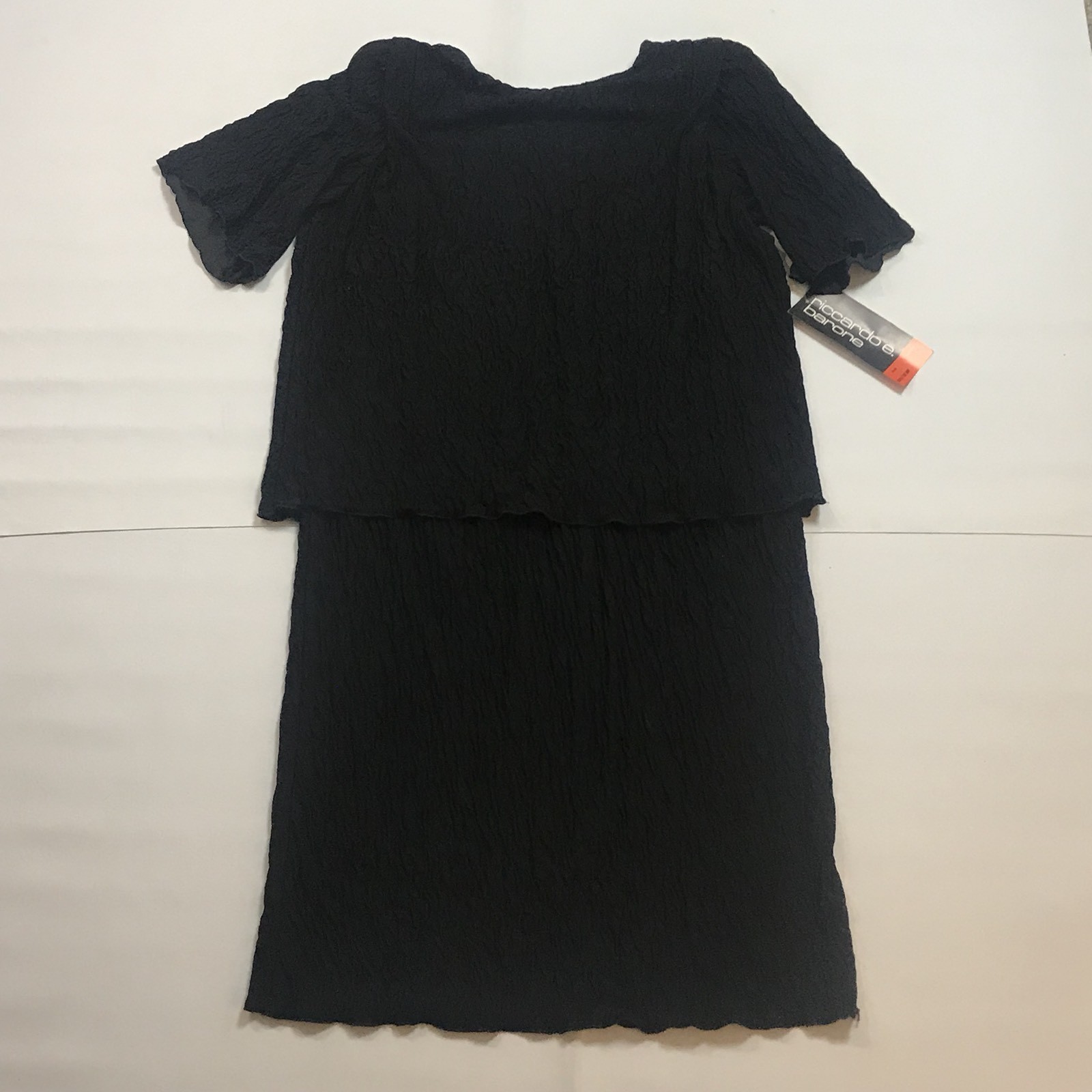 Vintage Riccardo E Barone Black Dress Women’s Size 18 1/2 / 18 NWT