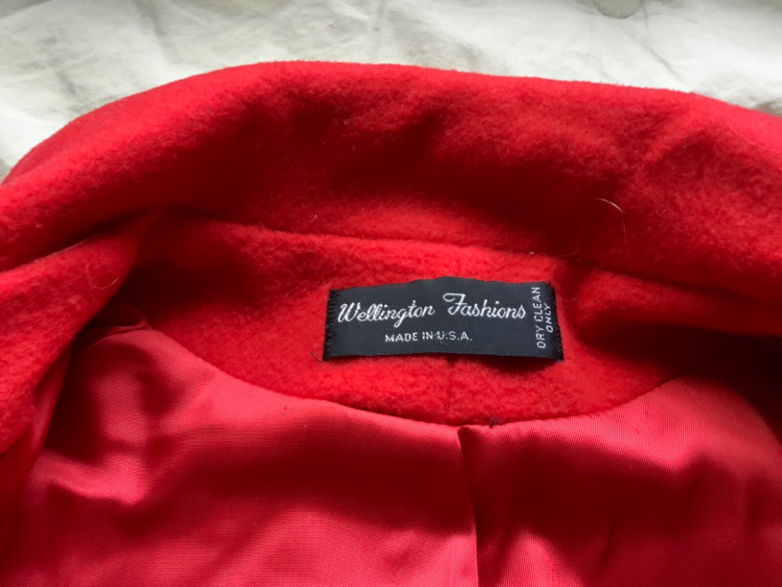 VINTAGE Wellington Fashion Women’s Red Long Coat NOS FREE SHIPPING