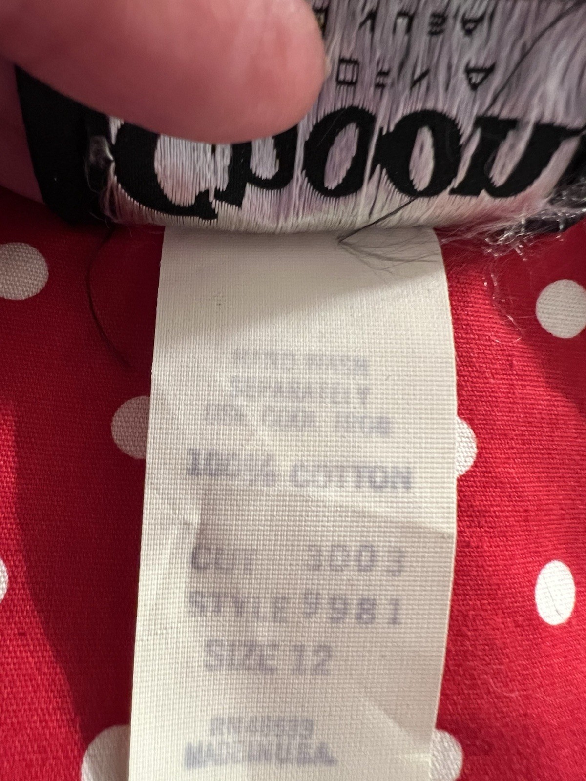Vintage Choon California Red White Polka Dot Dress Belted Tulip Bubble Pocket 12