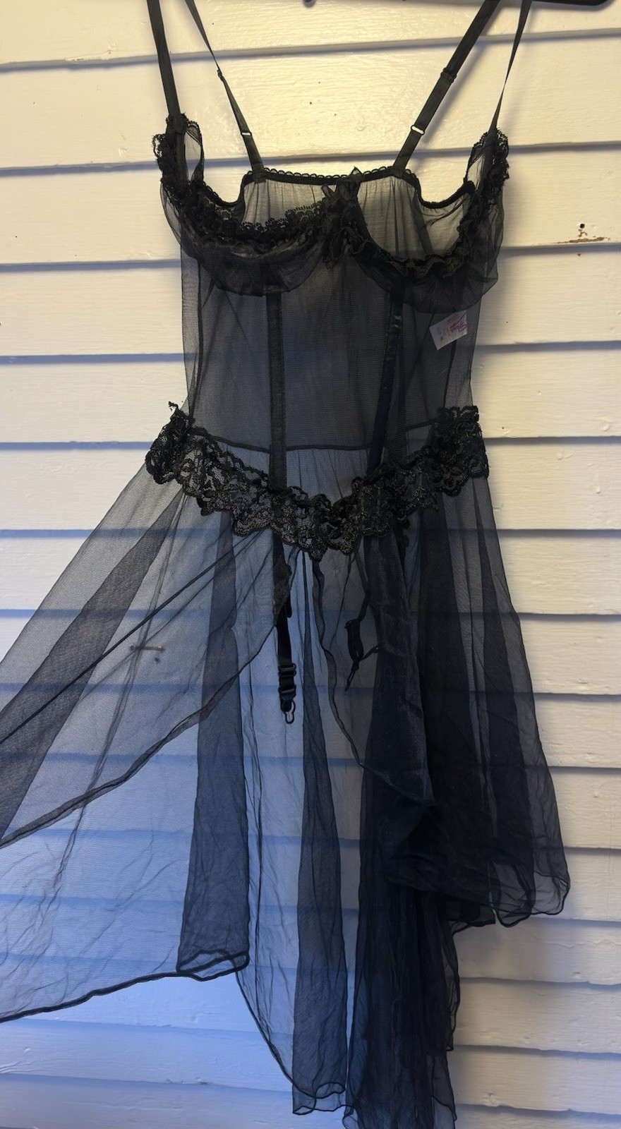 Gorgeous & Dreamy Fairy Goth Dress VTG Mesh Whimsygoth Size M
