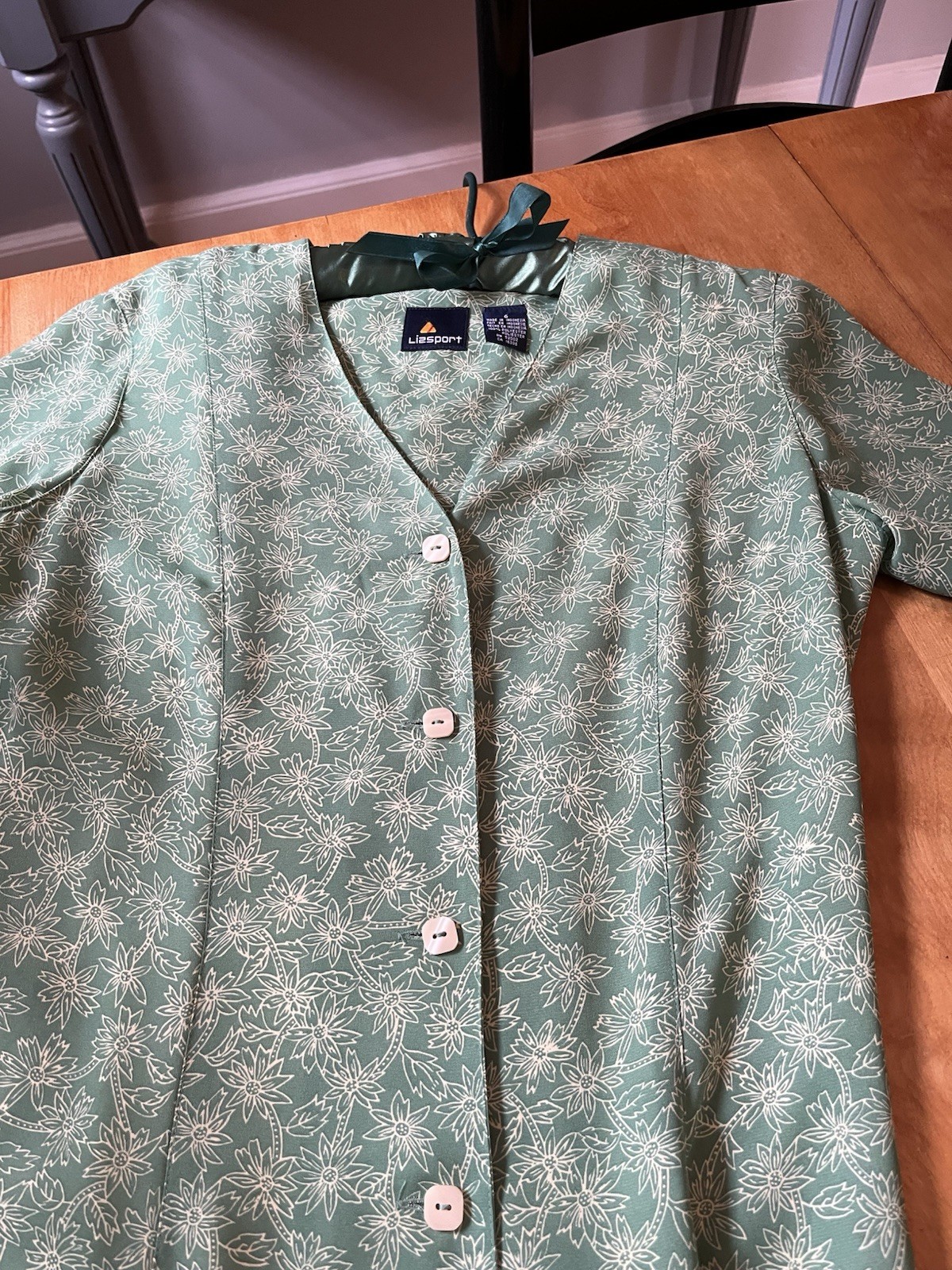Vintage Liz Clayborne A Line Silky Dress For Summer SIZE 6