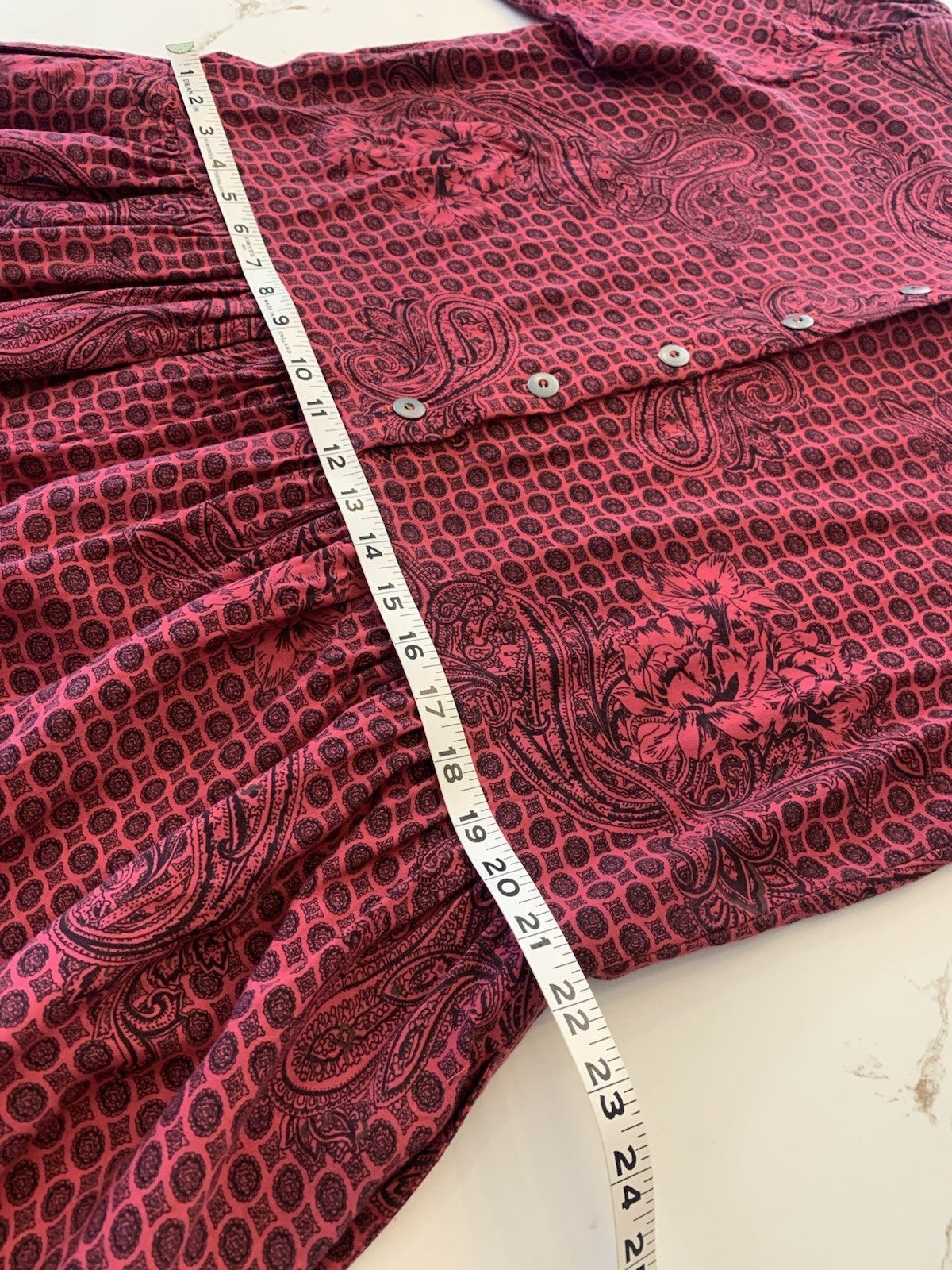 D.B Sport Dress Vintage 90’s Pink Black Paisley Medallion Print Size Large