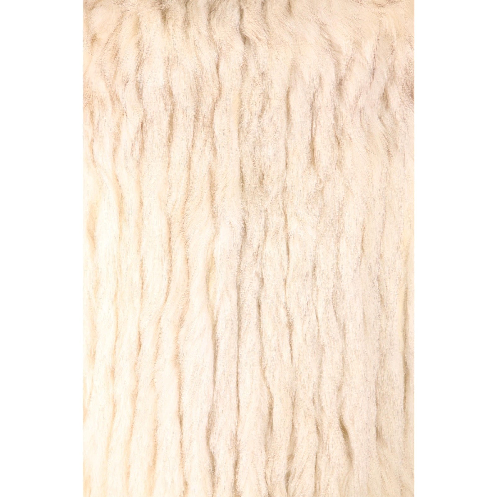 1980s Silver, White and Gray Fox Fur Long Sleeve Coat by Saga Fox -M-L