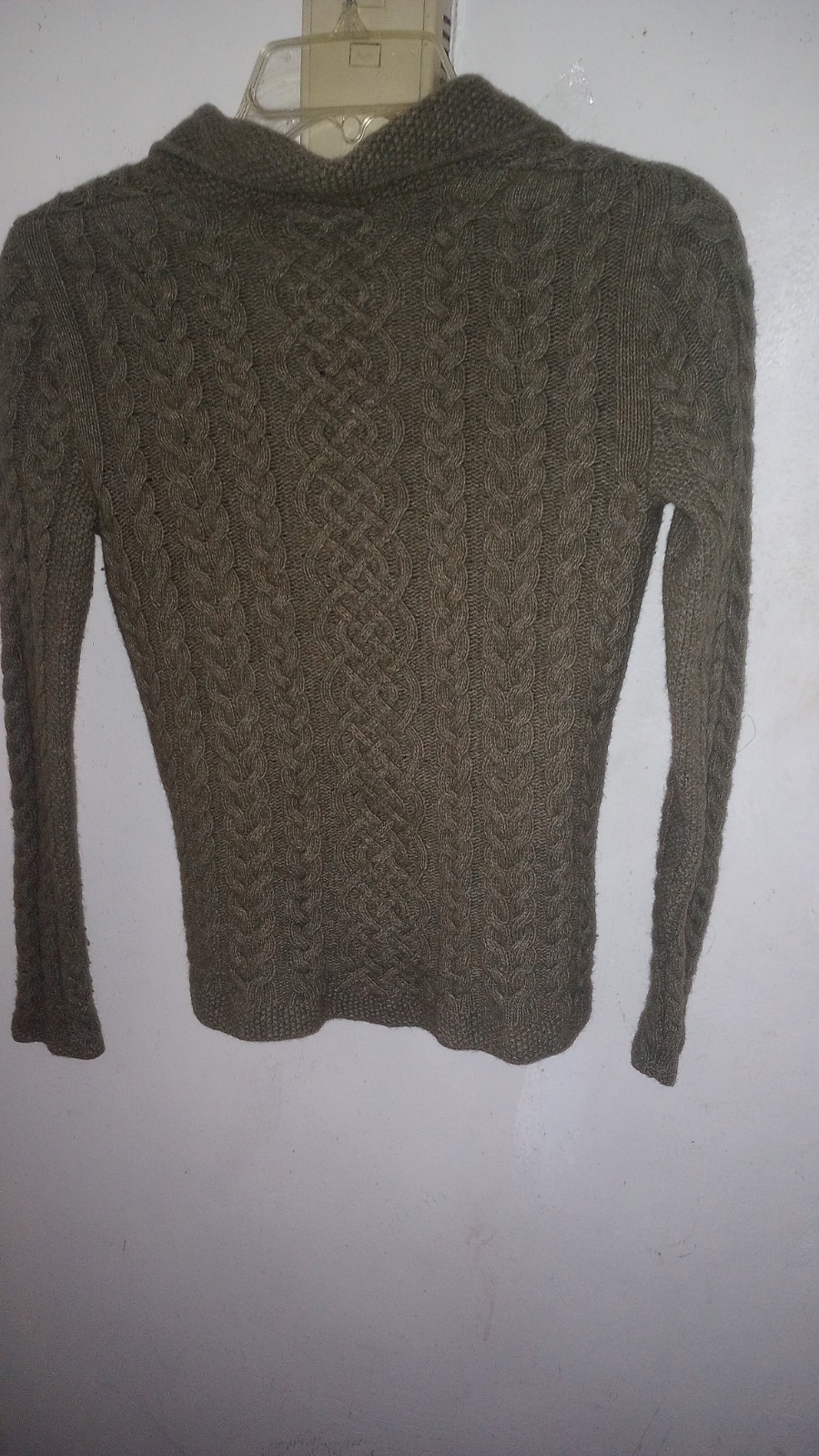 Vintage Lauren by Ralph Lauren Women Olive LambsWool+ Angora Cardigan Petites