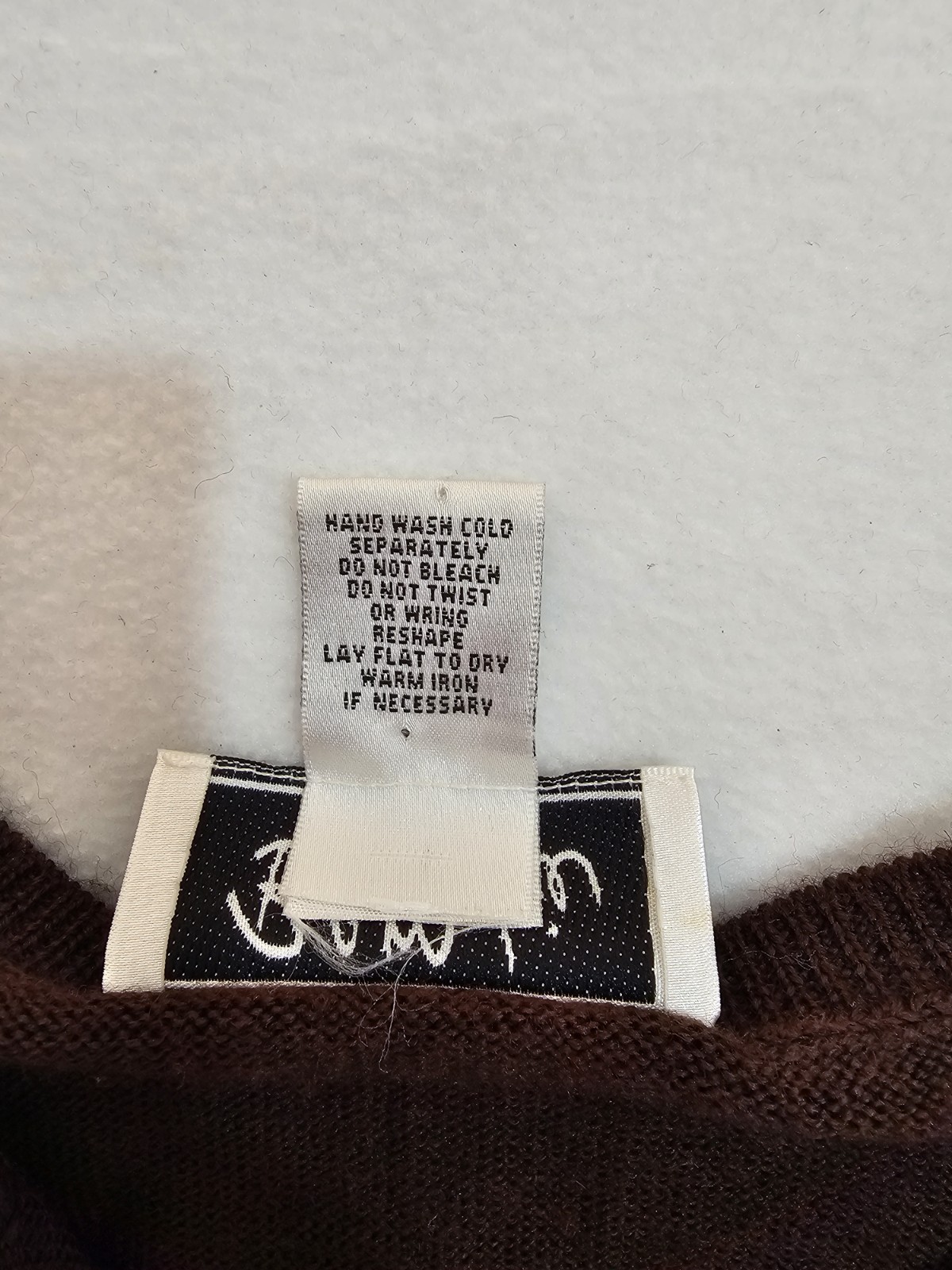 Bob Mackie Wearable Art Vintage Embroidered Cardigan Sweater Brown Size M