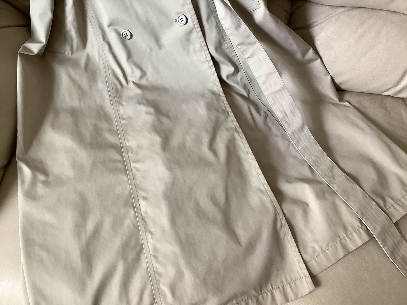 Vintage London Fog Trench Rain Coat Full Length With Belt Size 12 Reg