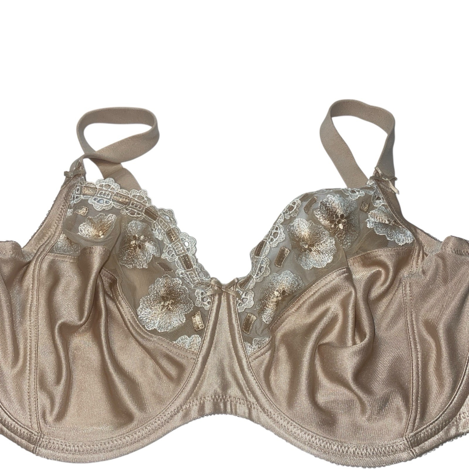 WACOAL 85532 Beige / Nude PRETTY & POLISHED Semi-Sheer UNDERWIRE BRA ~ 36DDD