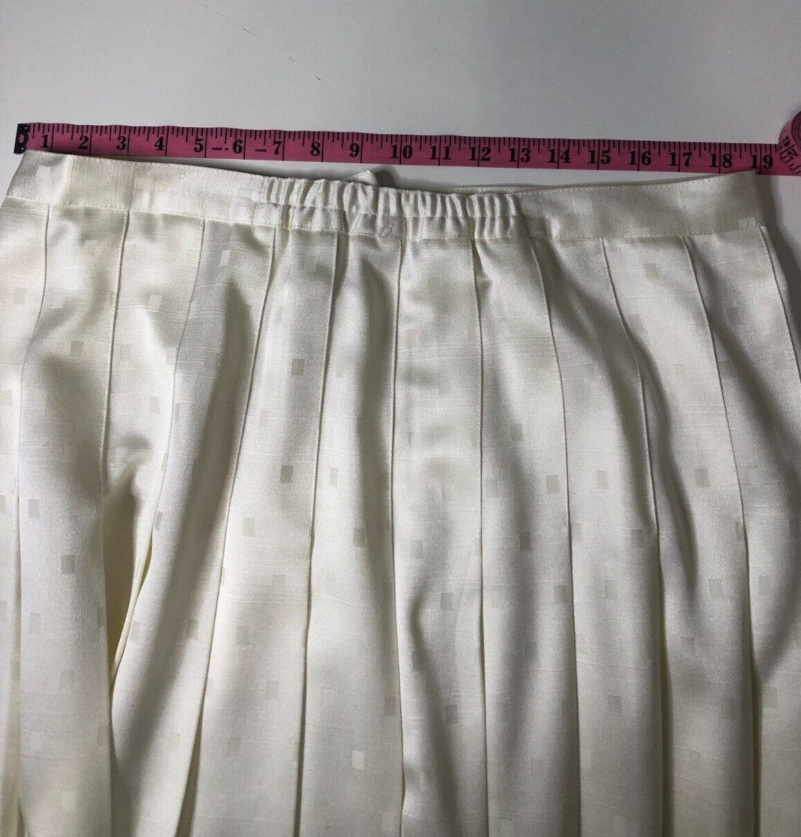 Vintage Chad Stevens Ltd Skirt Suit Ivory Cream Jacquard Mother of Pearl Plus 18