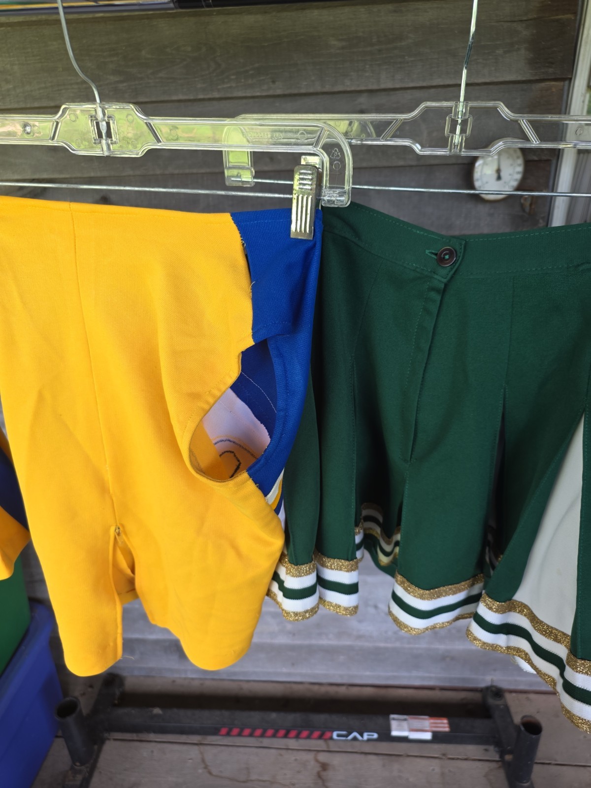 Vtg Lot of 3 Cheerleader Skirts 1 Top Uniform Costume Cosplay