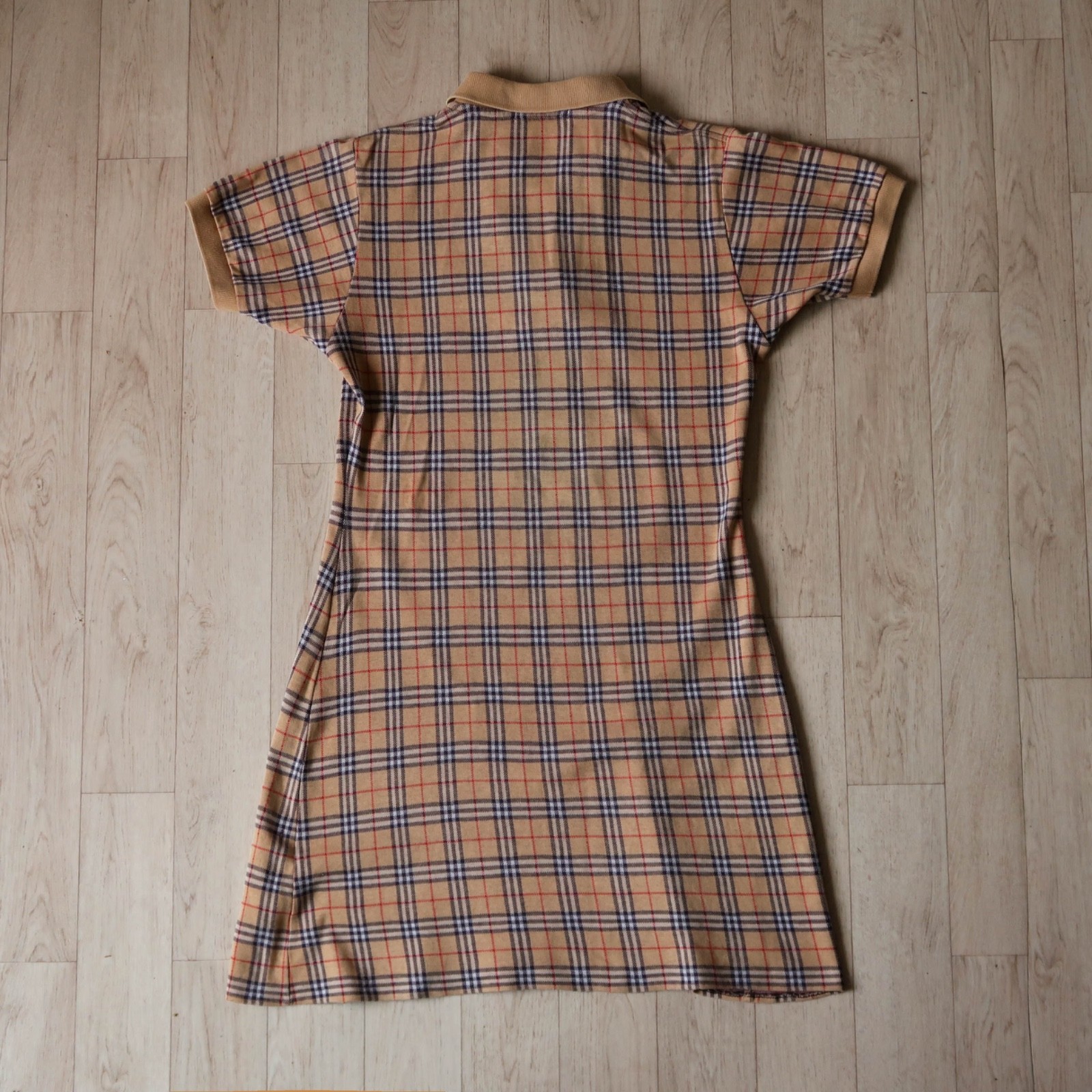 Vintage 90s OG Burberry Nova Check Polo Dress