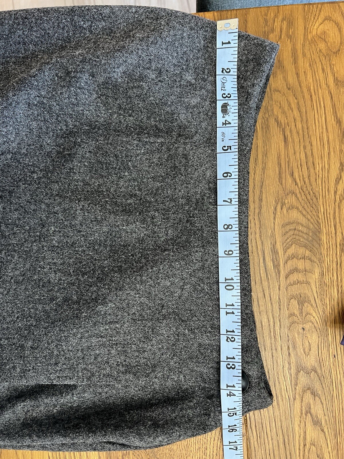 Vintage David Hollis Grey Wool Skirt – Sz 8