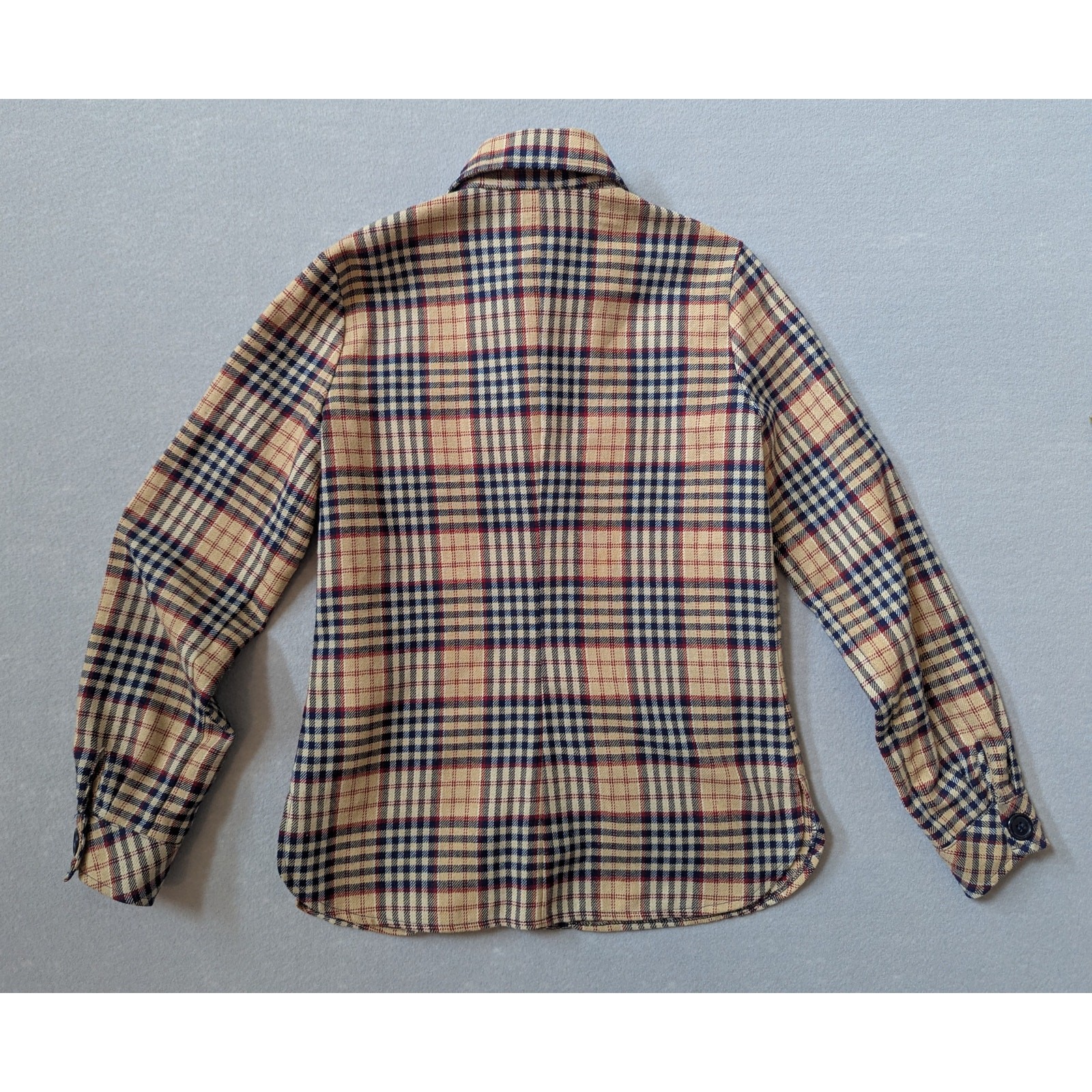 VTG 70s Bobbie Brooks Plaid Shacket S Dark Academia Retro Preppy ILGWU