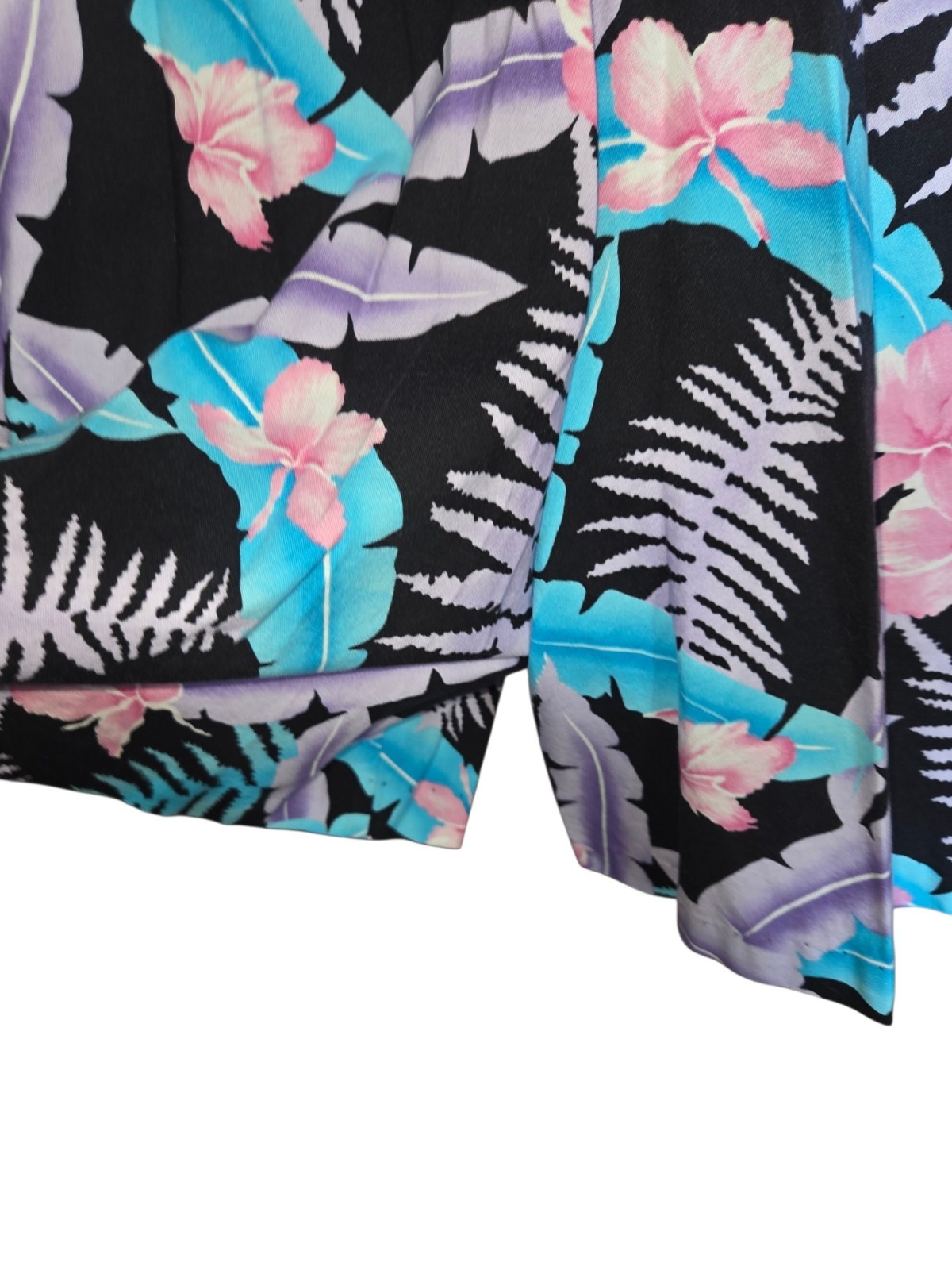 VTG Hilo Hattie Hawaiian Romper Dress Shorts Tropical Resort 100 Cotton USA Sz L