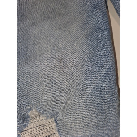 Vervet Jeans Womens 28 Blue Denim Cotton Stretch Distressed Straight Light Wash