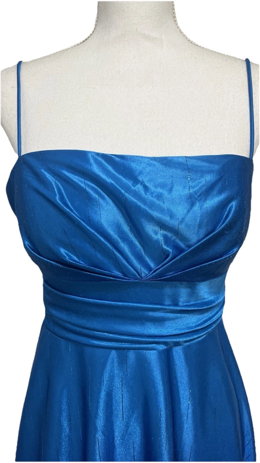 Vintage Y2K JUMP Apparel Blue Ombré Prom/Evening Dress Size Juniors 13/14