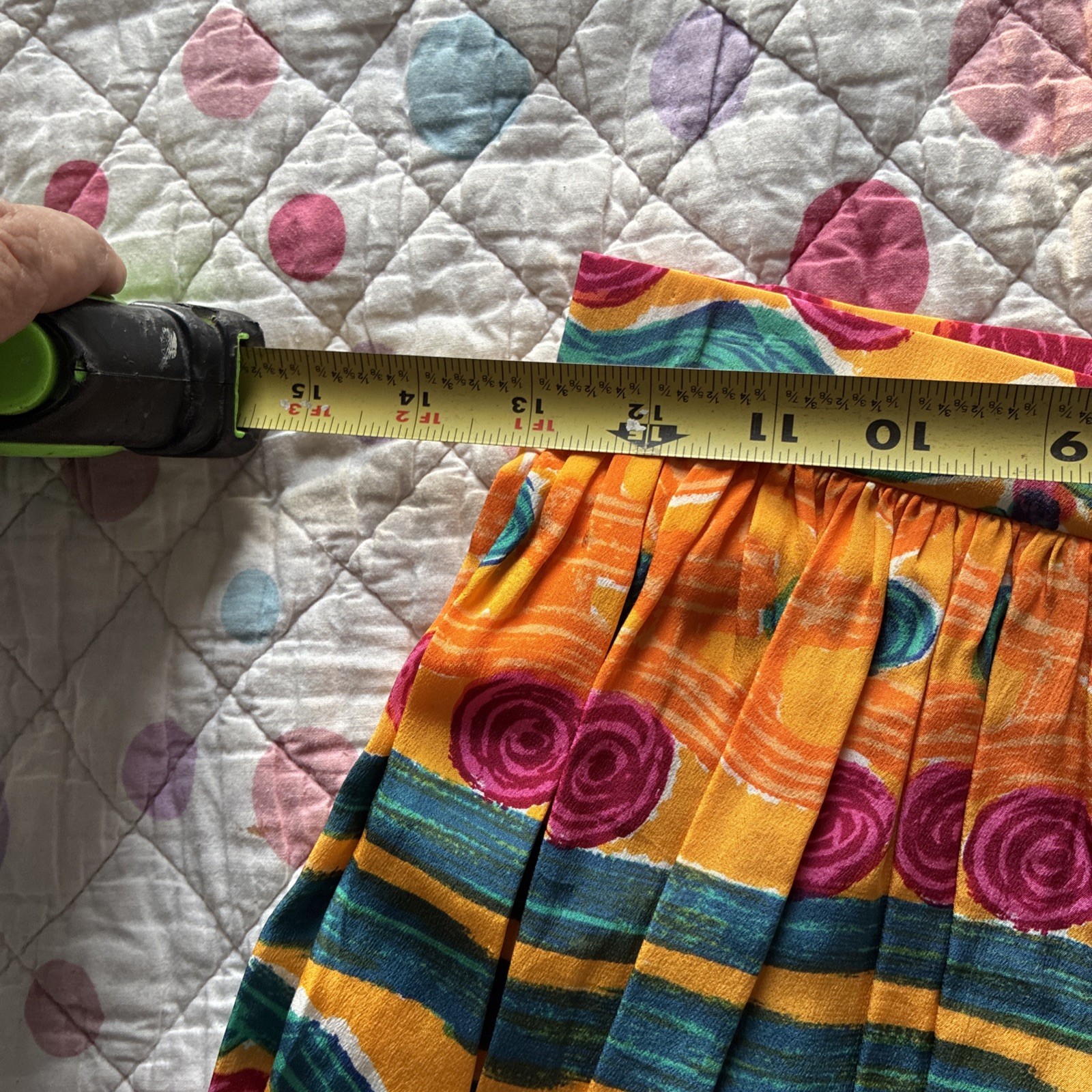 VTG Miss O By Oscar De La Renta Pleated Midi Aztec Skirt RUNS SMALL Size 6 Boho